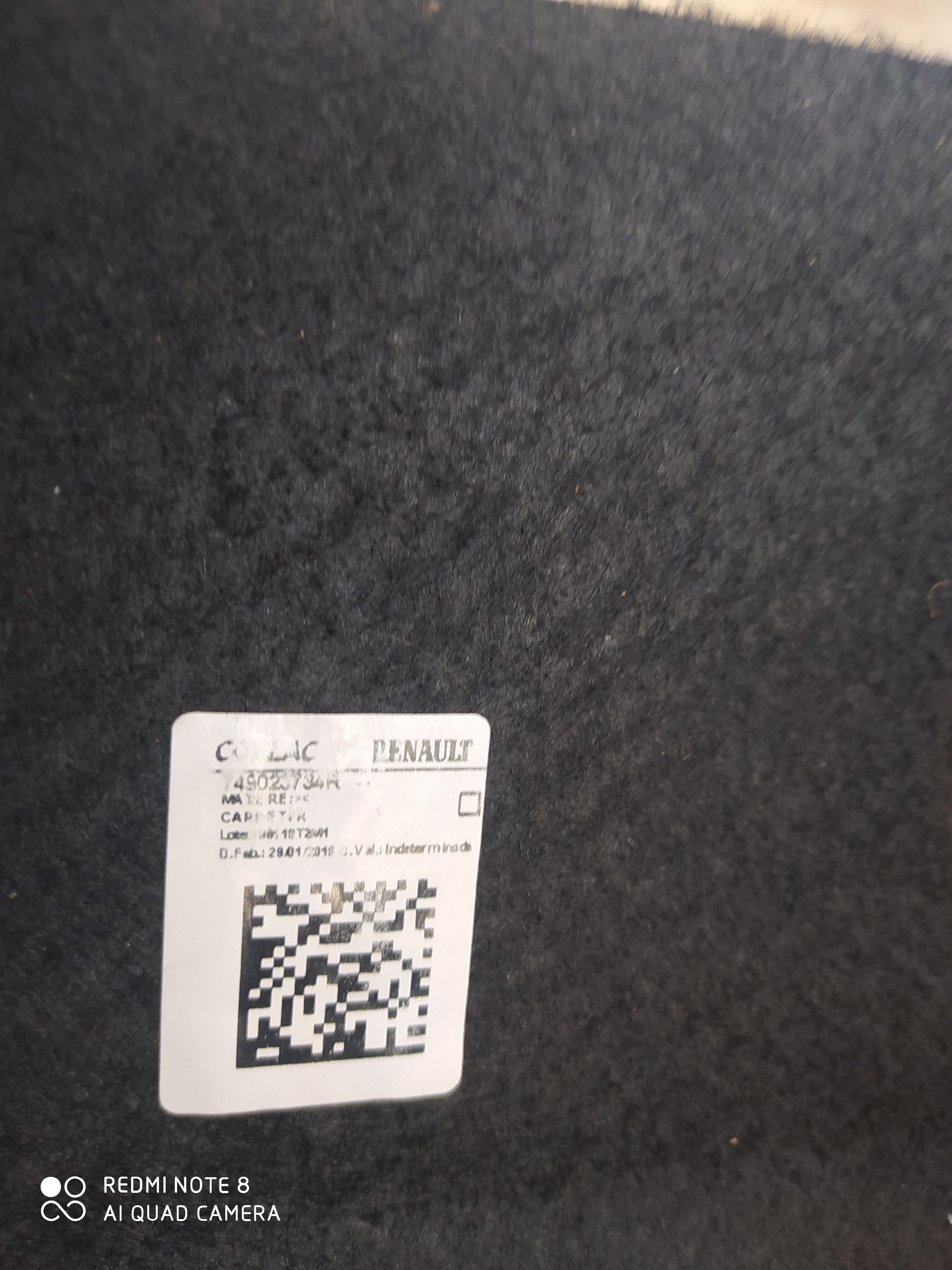 Carpete Do Assoalho Renault Kwid Zen 1.0 2019 Original 4