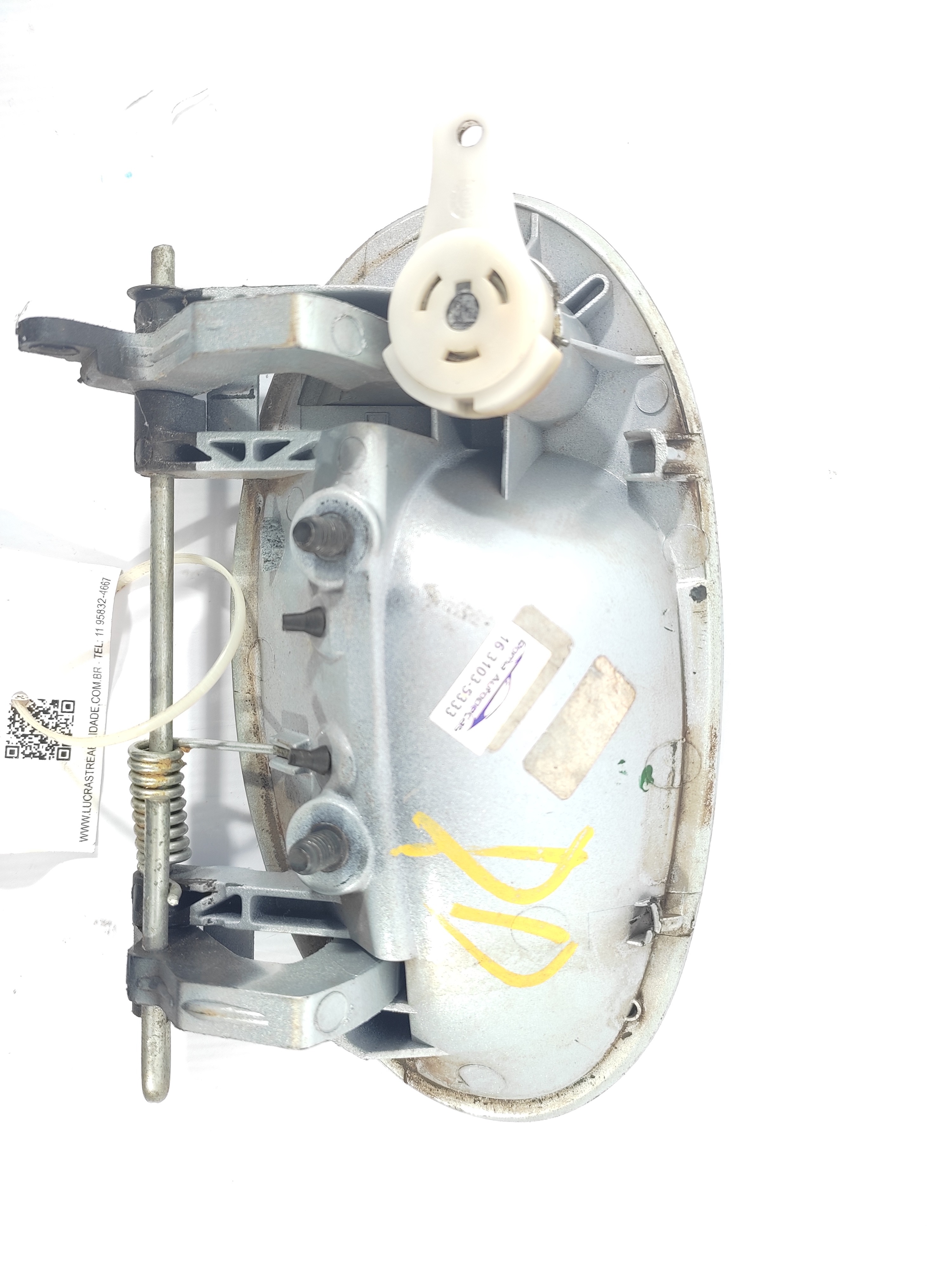 Maçaneta Externa Dianteira Direita Chevrolet Prisma 1.4 2007 Prateado Dianteira 3