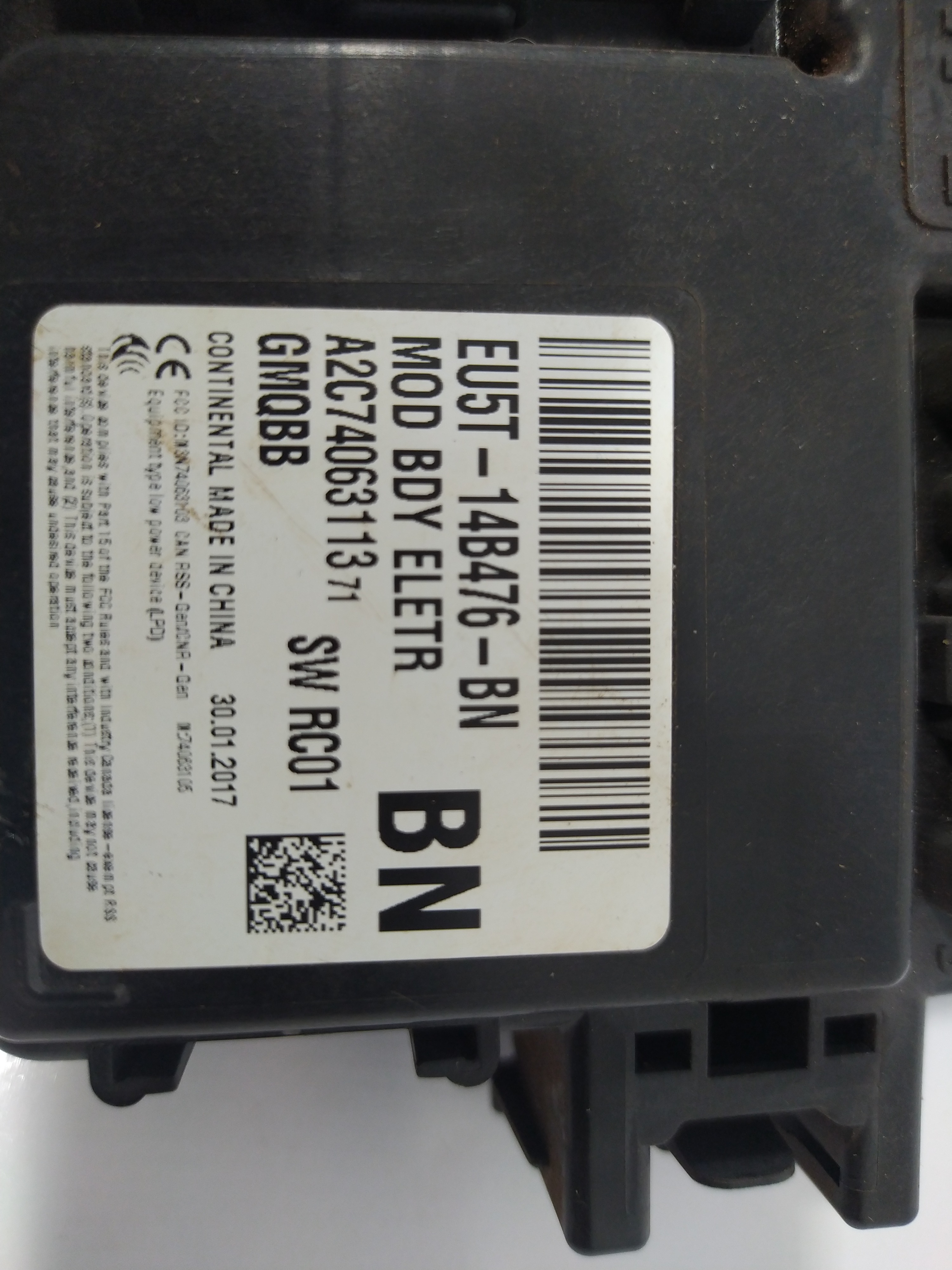 Módulo Bsi Ford Ka Se 1.0 2017 Eu5t14b476bn 5