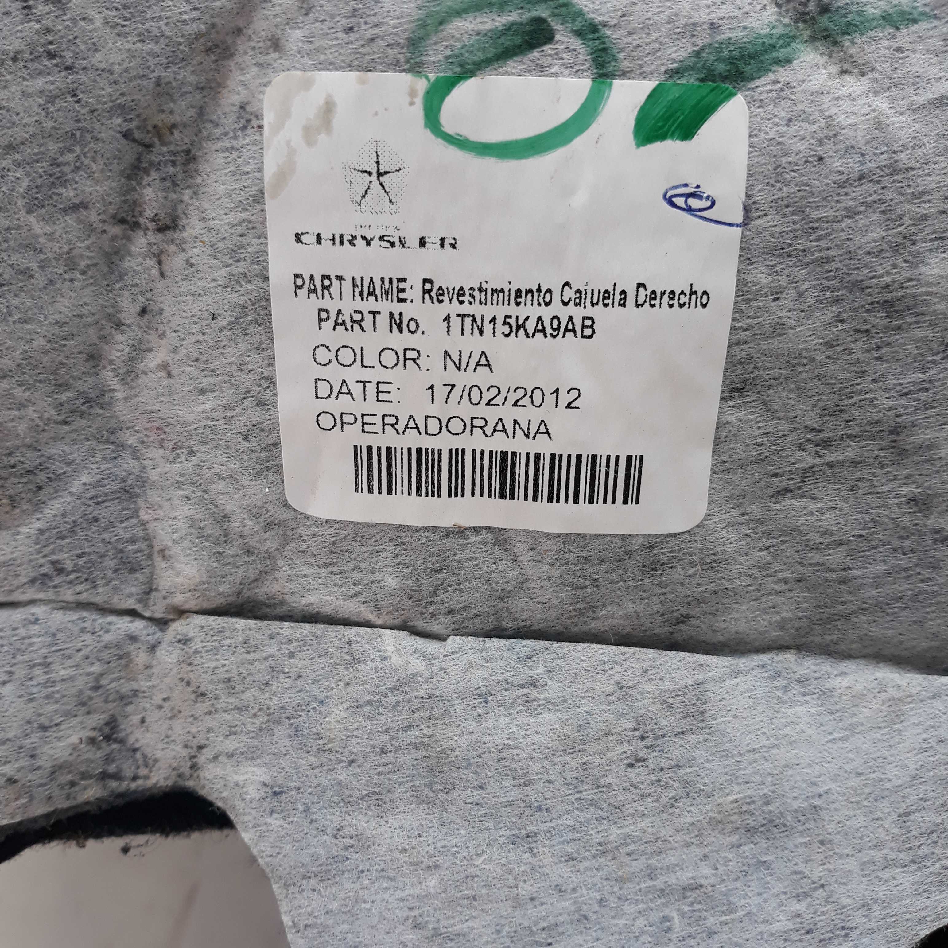 Forro Lateral Portas Malas Fiat 500 Cult 2012 Par 8