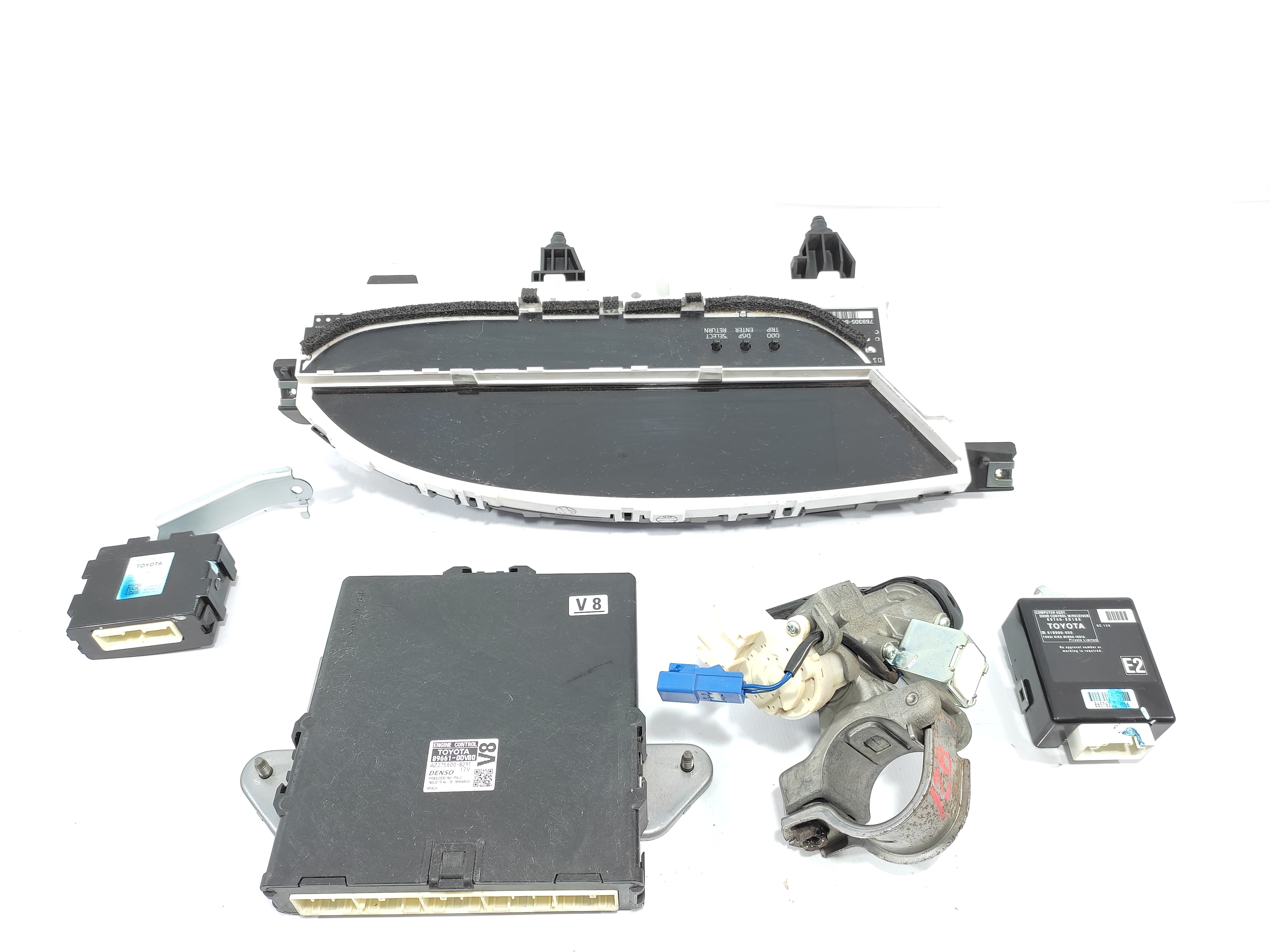Kit Code Módulo Injeção Eletrônica Toyota Etios 1.5 2016 4