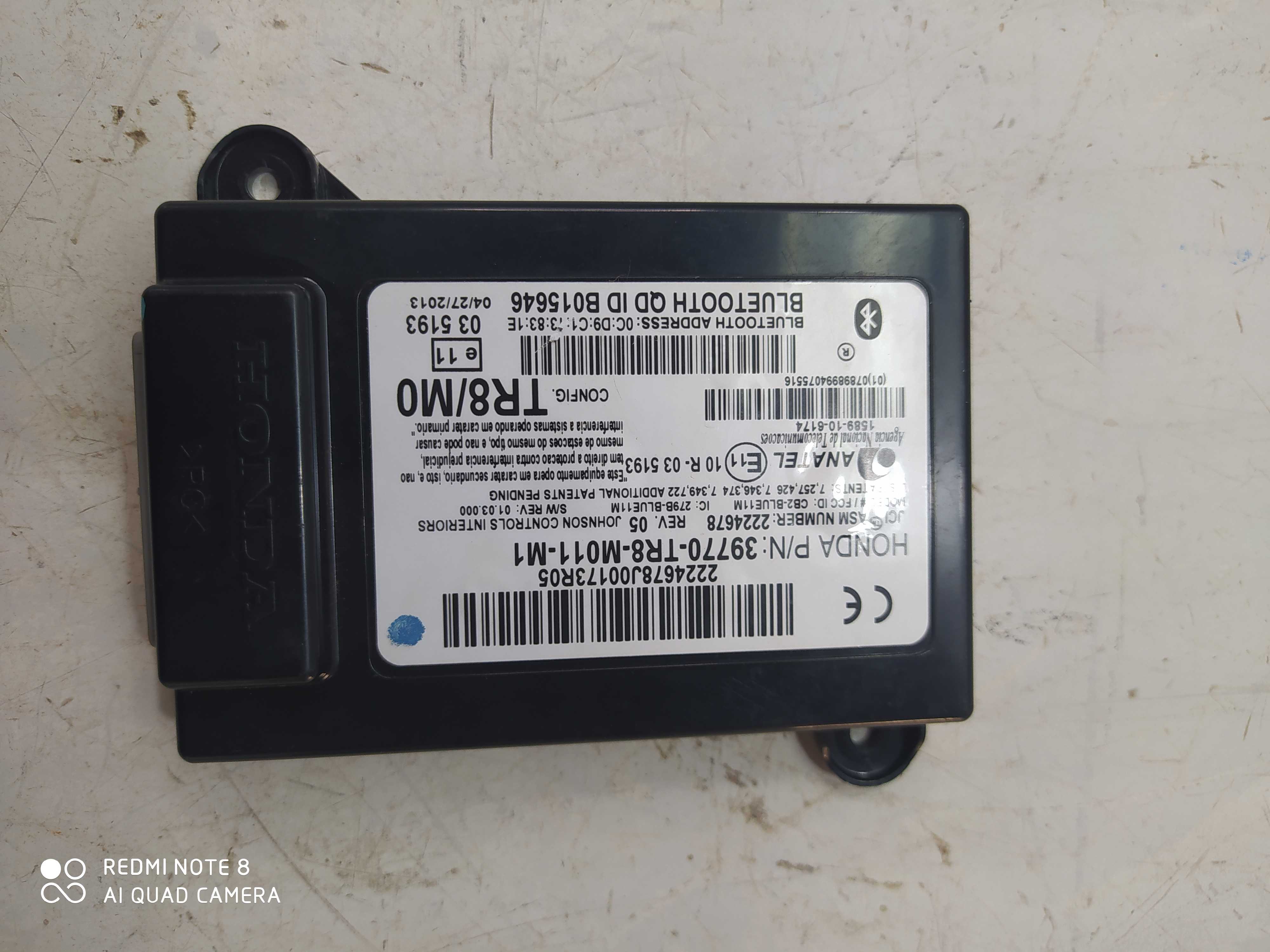 Módulo Central Bluetooth Honda Civic 2.0 2014 39770tr8 6