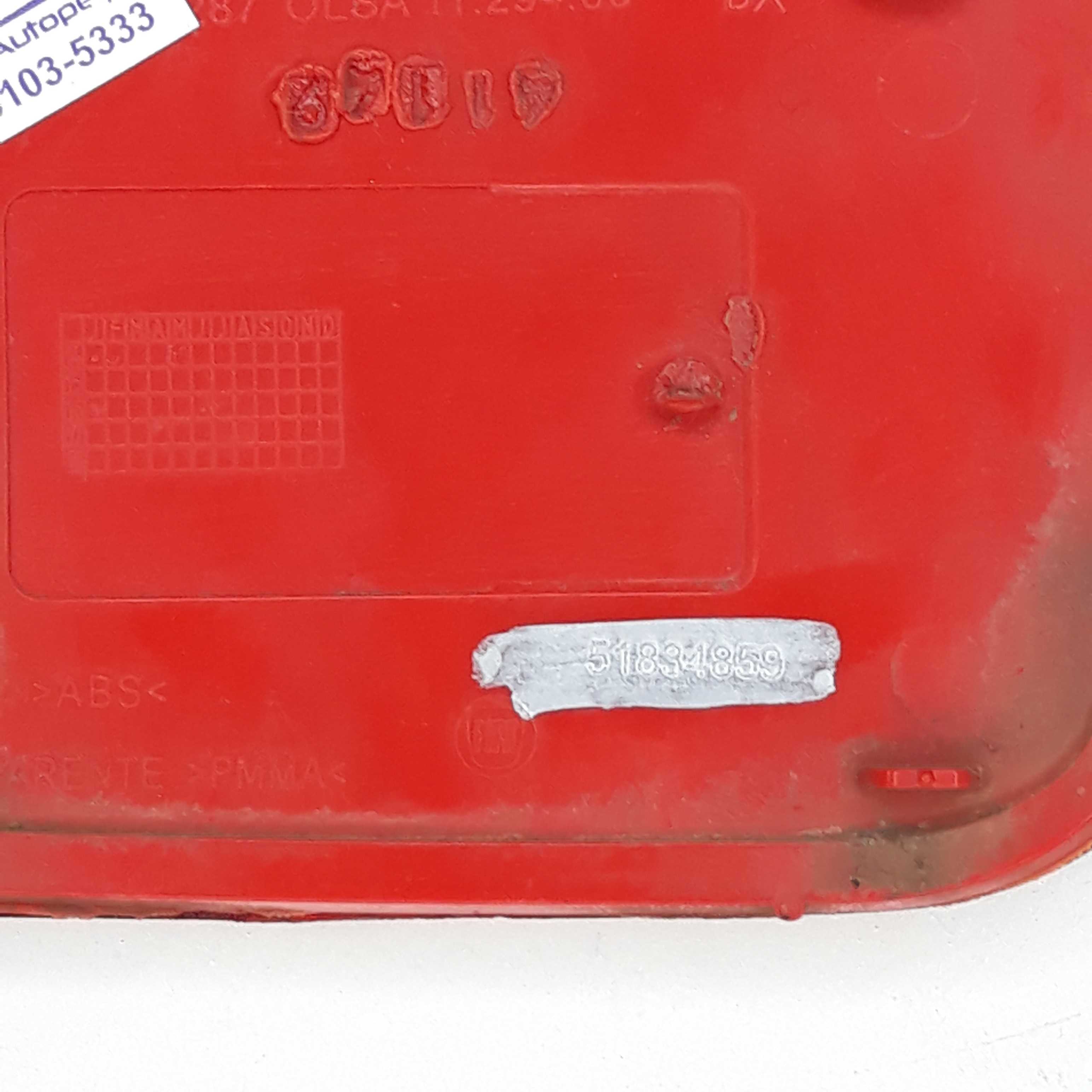 Refletor Olho Gato Direito Fiat Uno Vivace 2014 51834859 Vermelho 4
