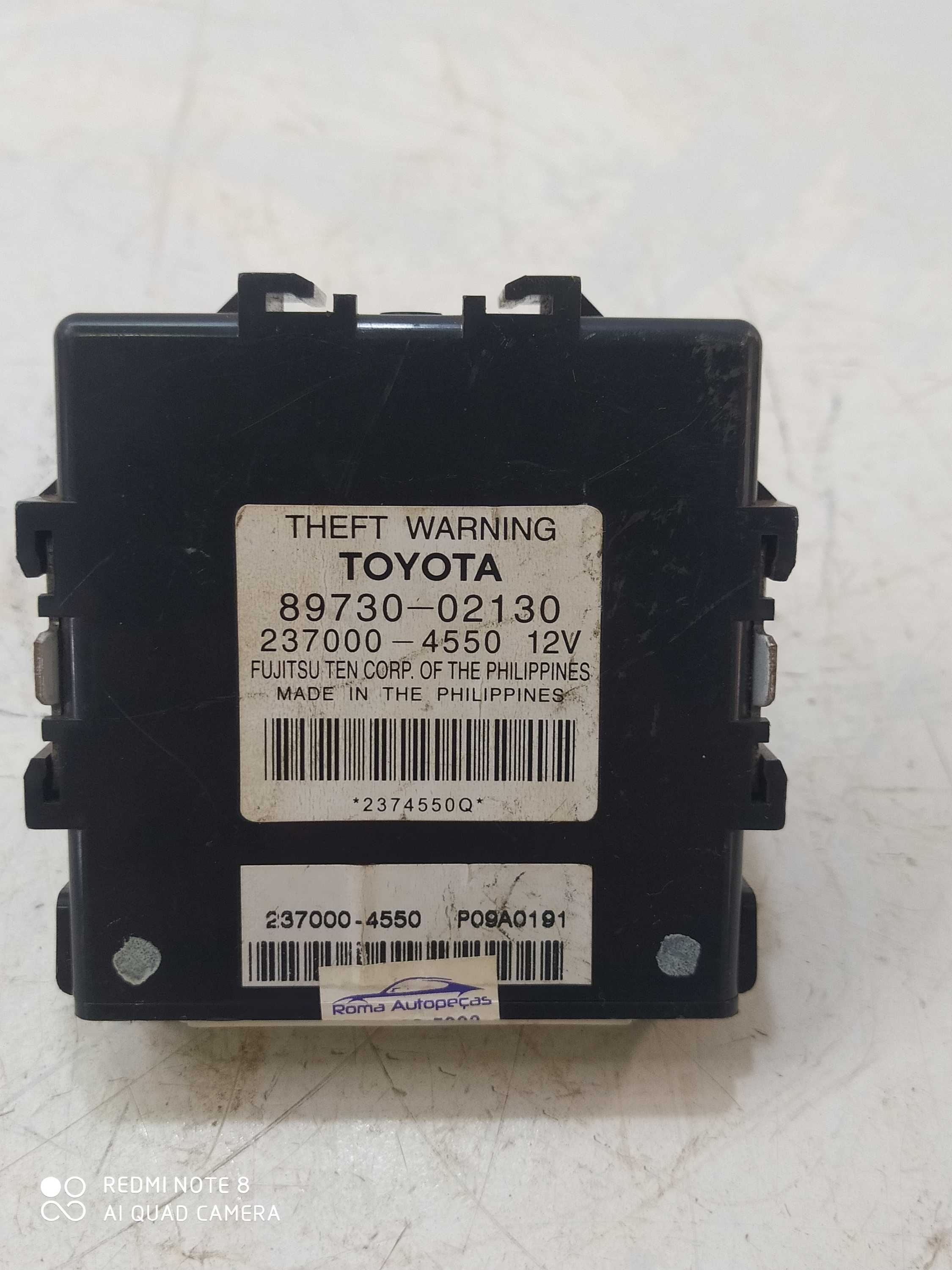 Módulo Alarme Toyota Corolla Xei 1.8 2009 8973002130 6