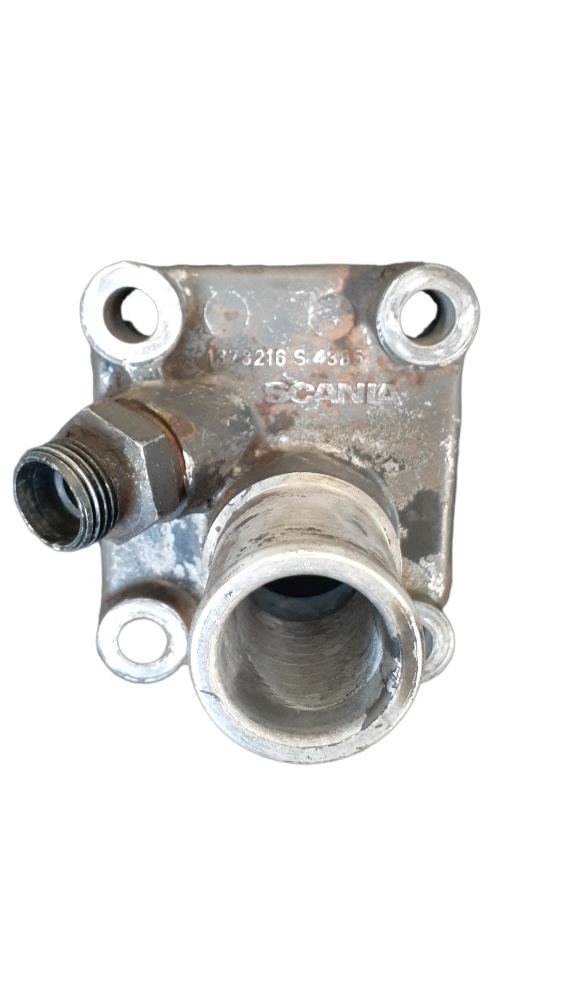 Tubo Flange Original Scania Bocal De Óleo 1433035 1373216 4