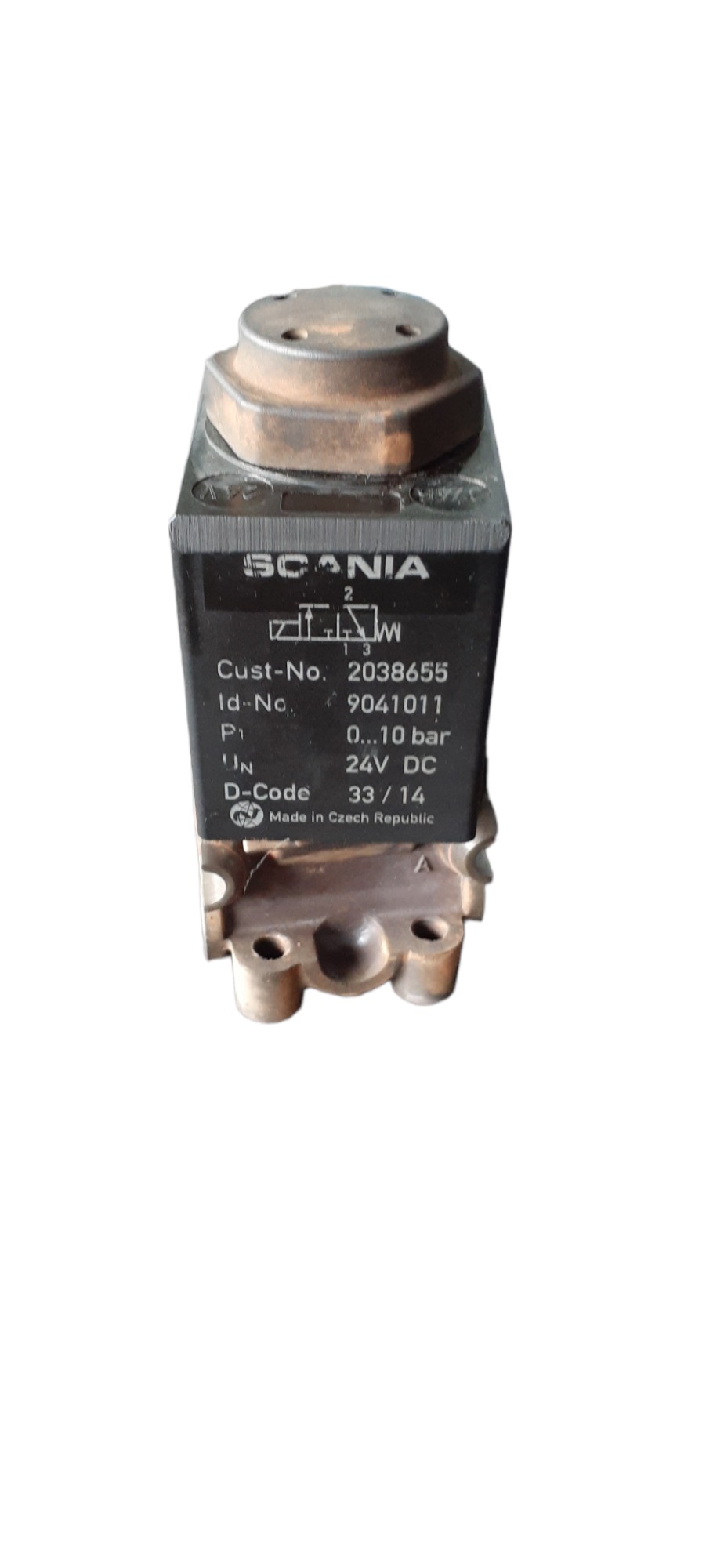 VÁLVULA SOLENOIDE FREIO AR SCANIA 2038655 3