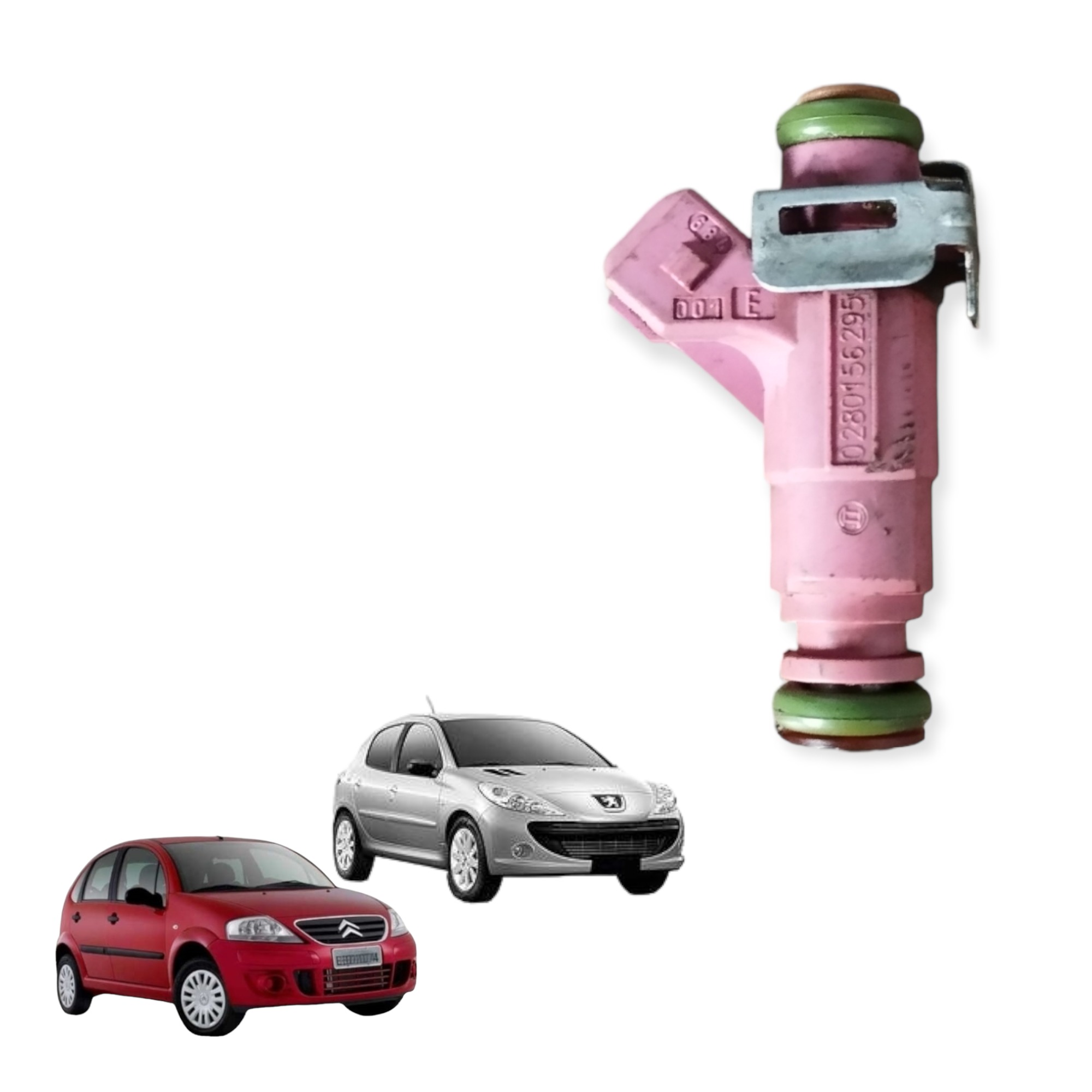 Bico Injetor Peugeot 206 207 C3 1.4 8v 2007 A 2011 Flex
