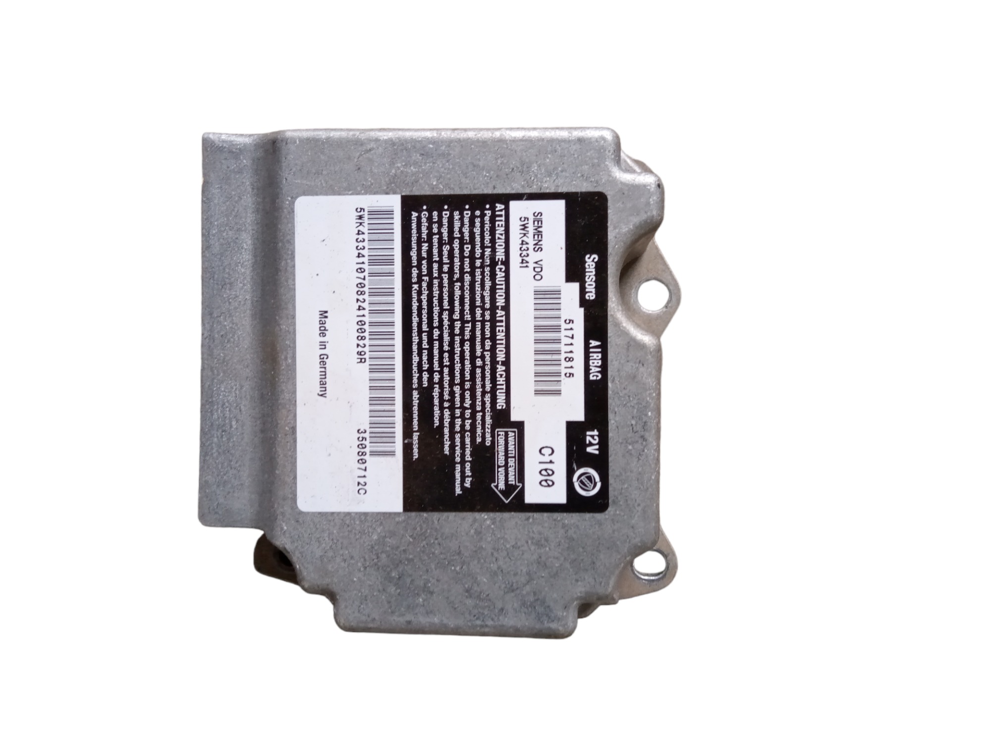Módulo Air Bag Fiat Stilo 1.8 2007 2008 2009 2010 5wk43341 8