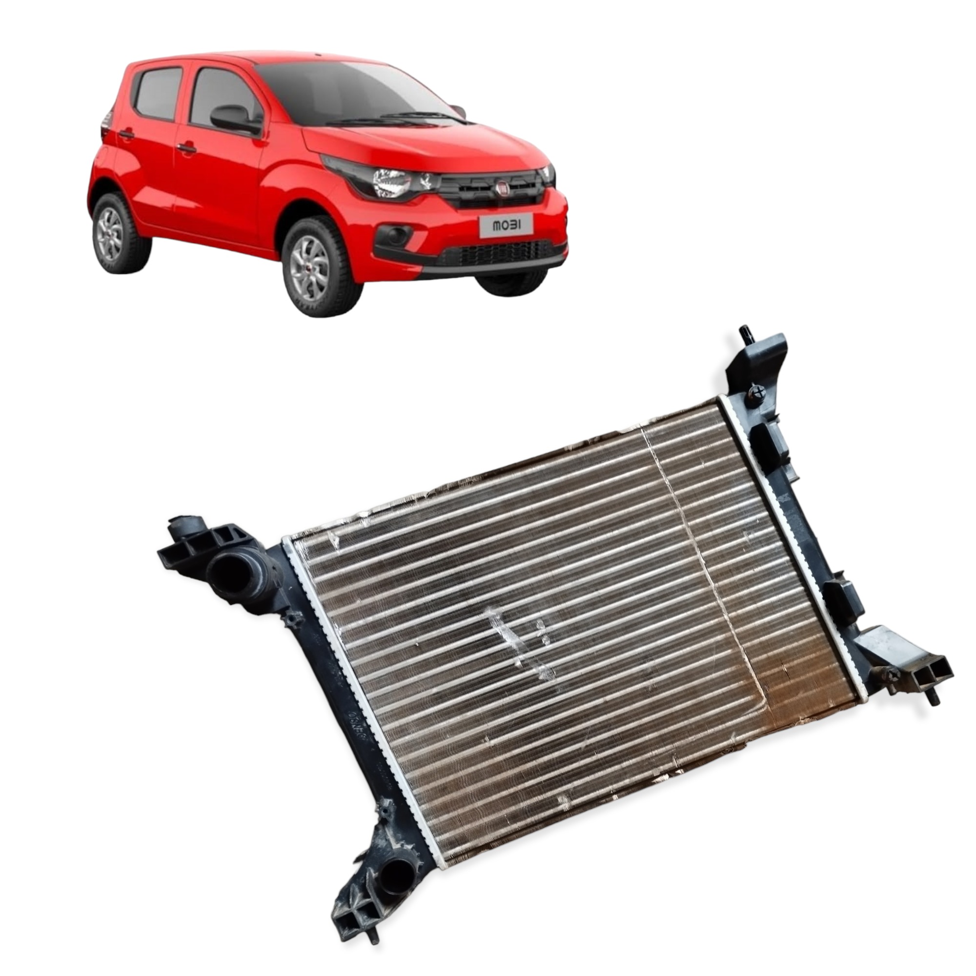 Radiador De Agua Fiat Mobi Like 1.0 4cc Flex 2016 2017  2022 1