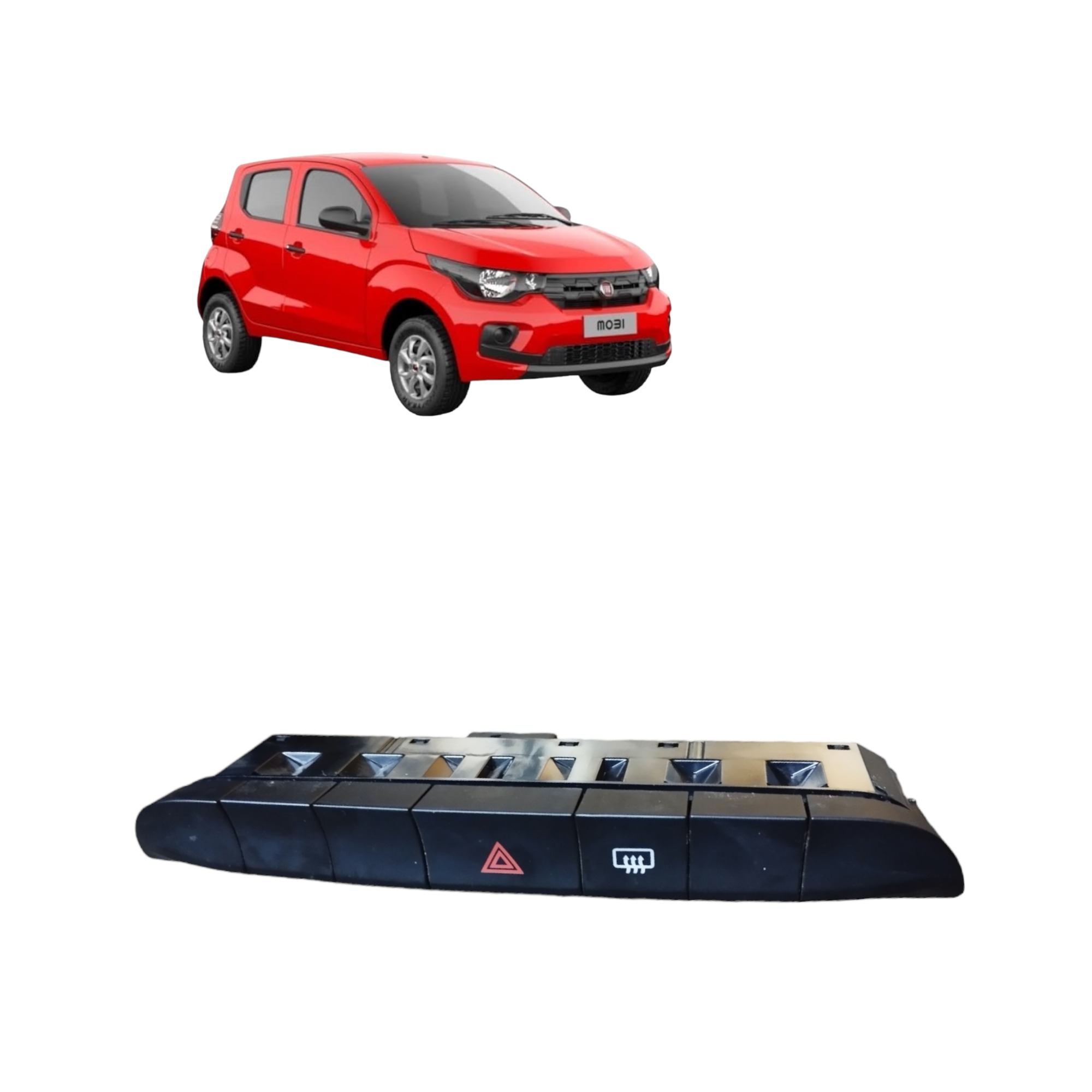 Botão Do Pisca Alerta E Desembaçador Fiat Mobi 2016 2022
