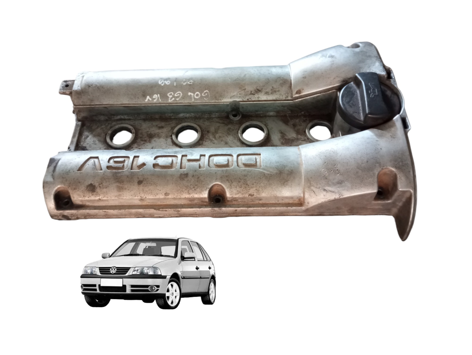 Tampa Válvula Vw Gol G3 1.0 16v 2000 2001 2002 036103475 Cinza