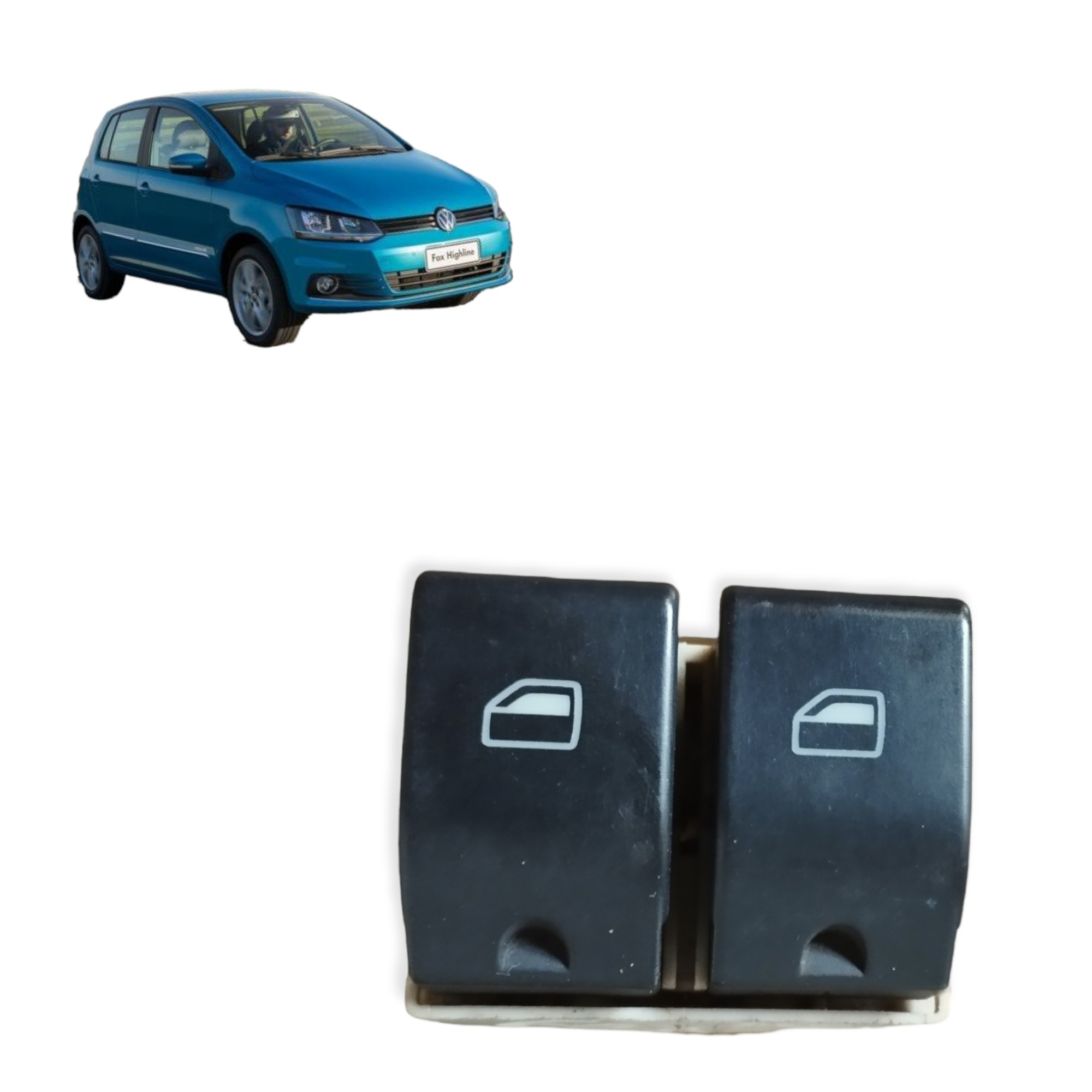 Botão Duplo Vidro Elétrico Dianteiro Vw Fox Msi 2015 A 2017