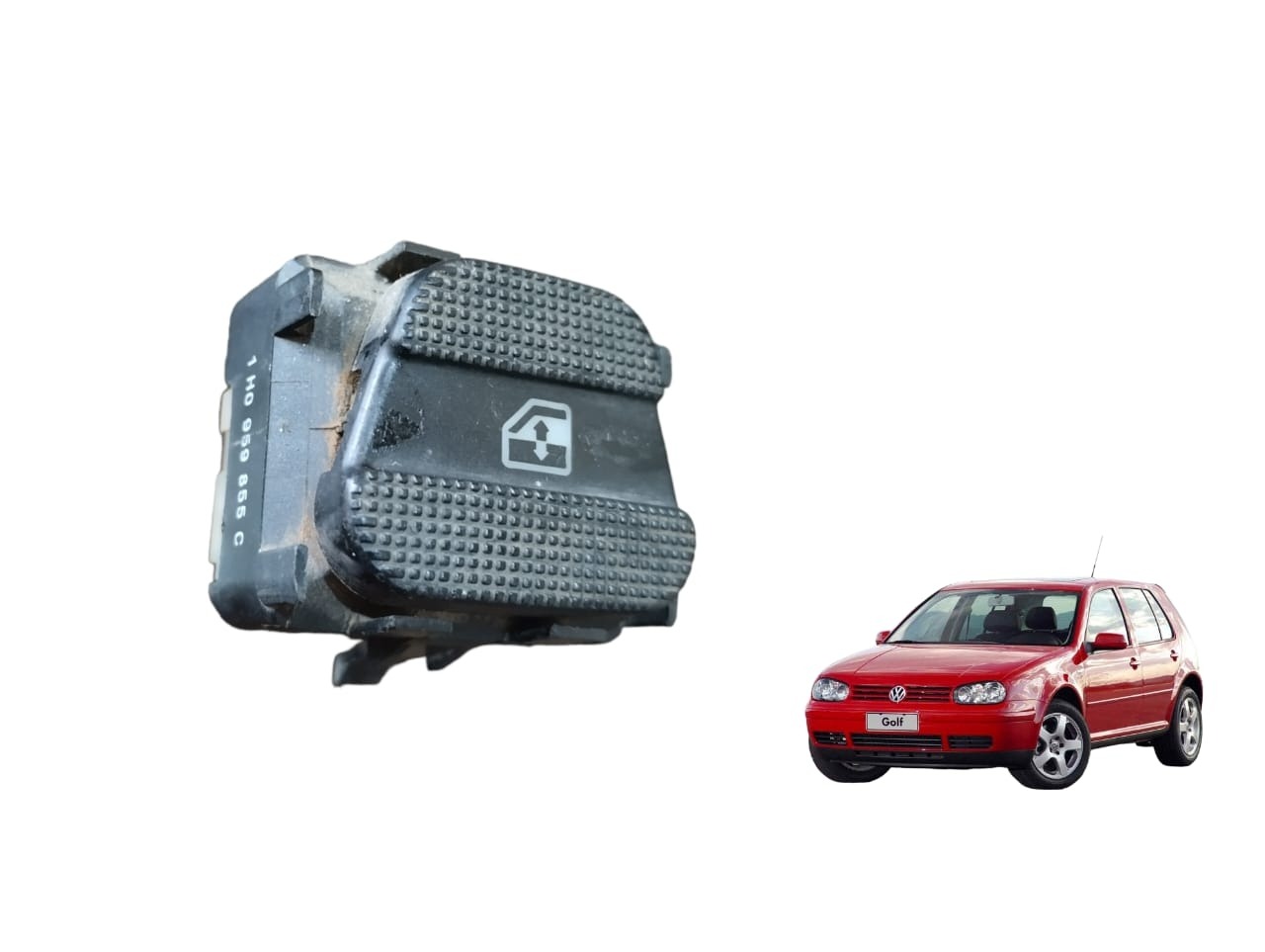 Botão Vidro Elétrico Vw Golf 1994 A 1998 1h0959855