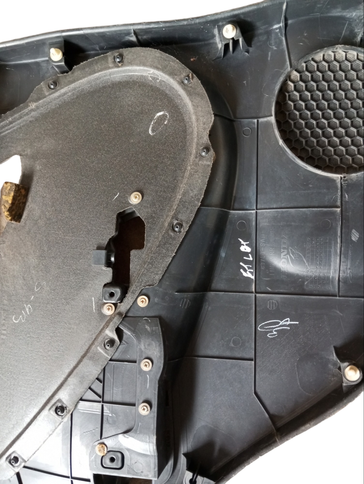Forro Porta Traseira Direita Honda Fit 2003 2004 2005 2006 8