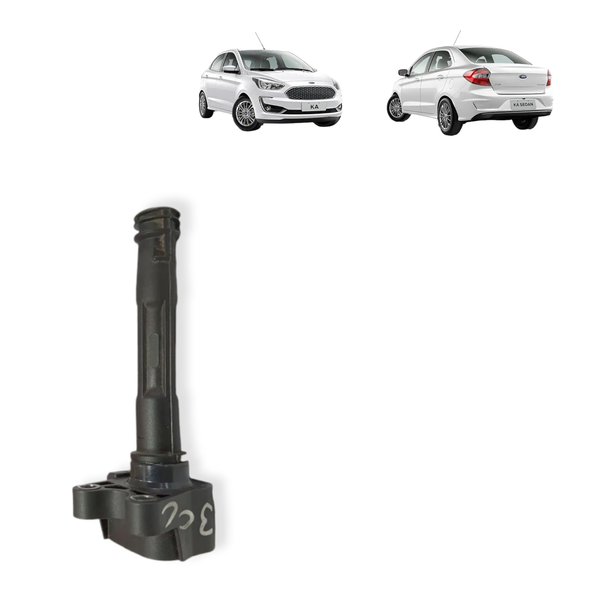 Bobina Ignição Ford Ka 3cc 1.0 2016 2017 2018 2019 2020 21