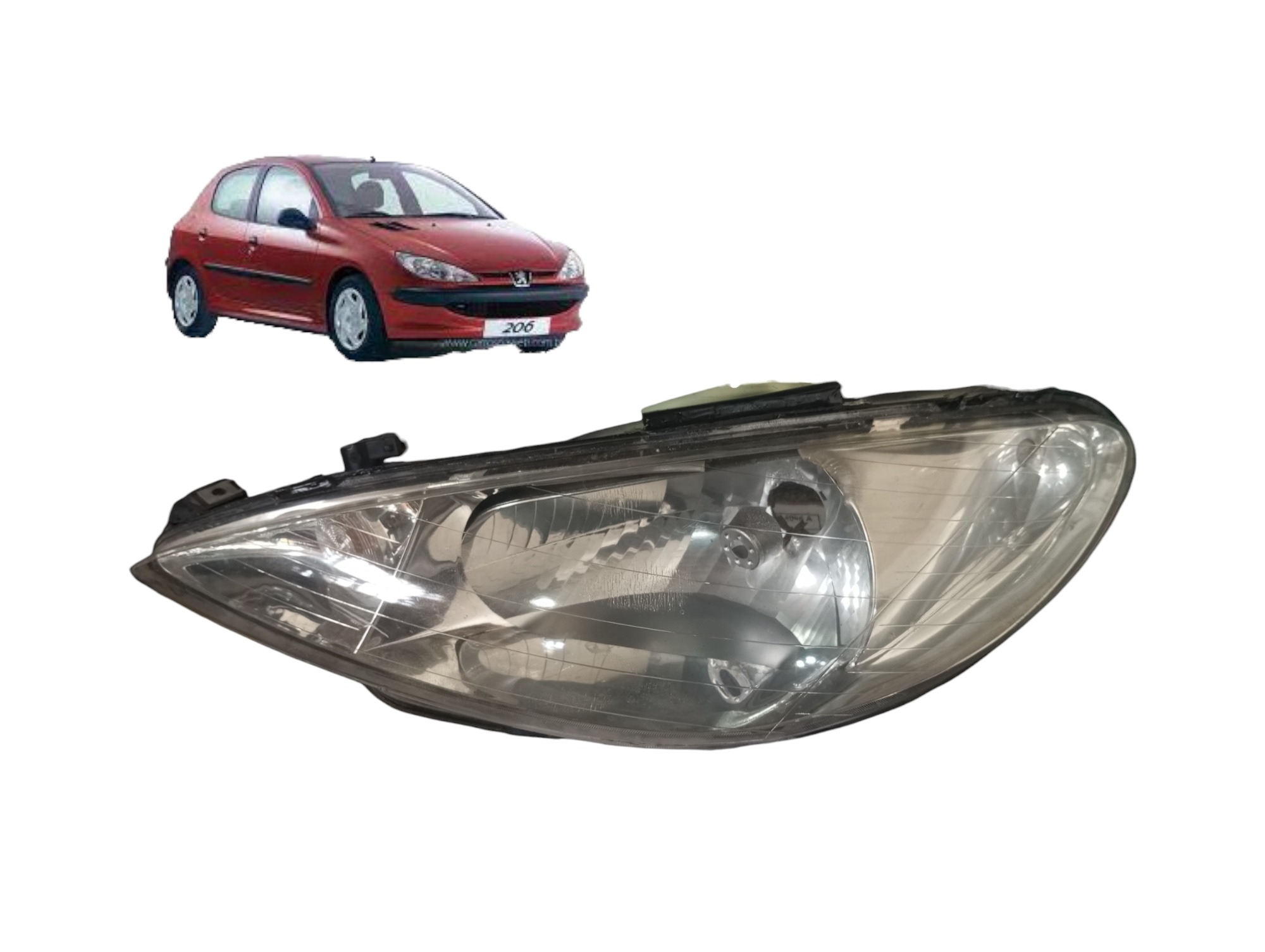 Farol Esquerdo Peugeot 206 1.4  2000 2001 2002 2003 2004  Esquerdo 1