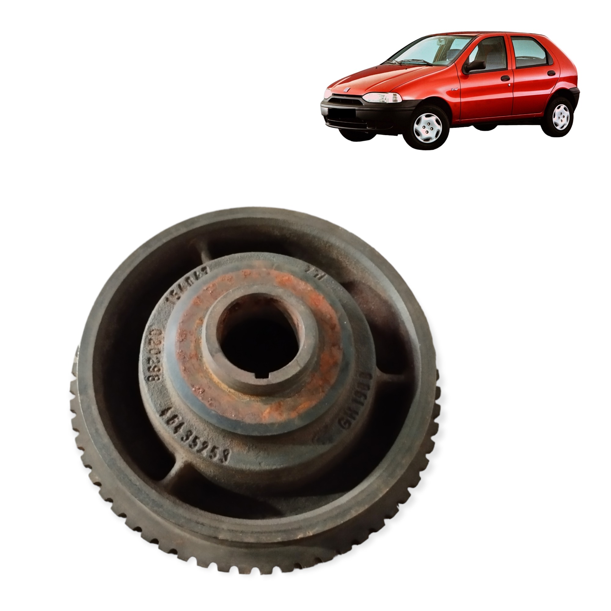 Polia Virabrequim Fiat Palio Uno 1996 1997 1998 1999 A 2005 1