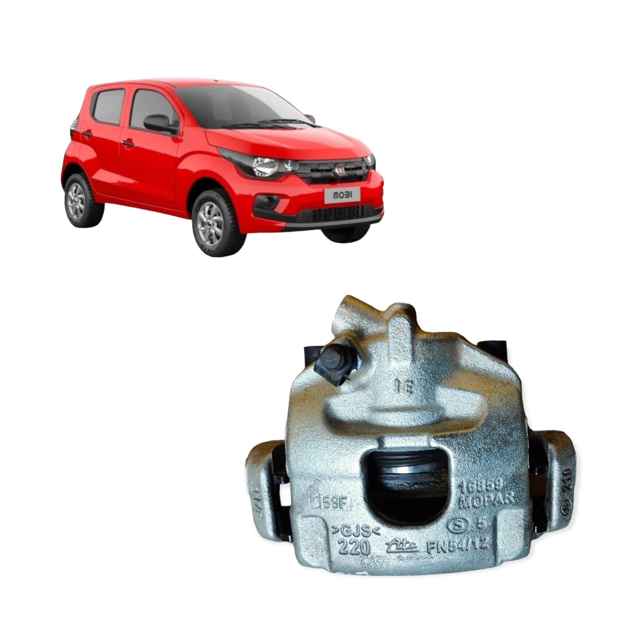 Pinça Freio Dianteiro Direita Fiat Mobi 1.0 4cc 2016 2022 1