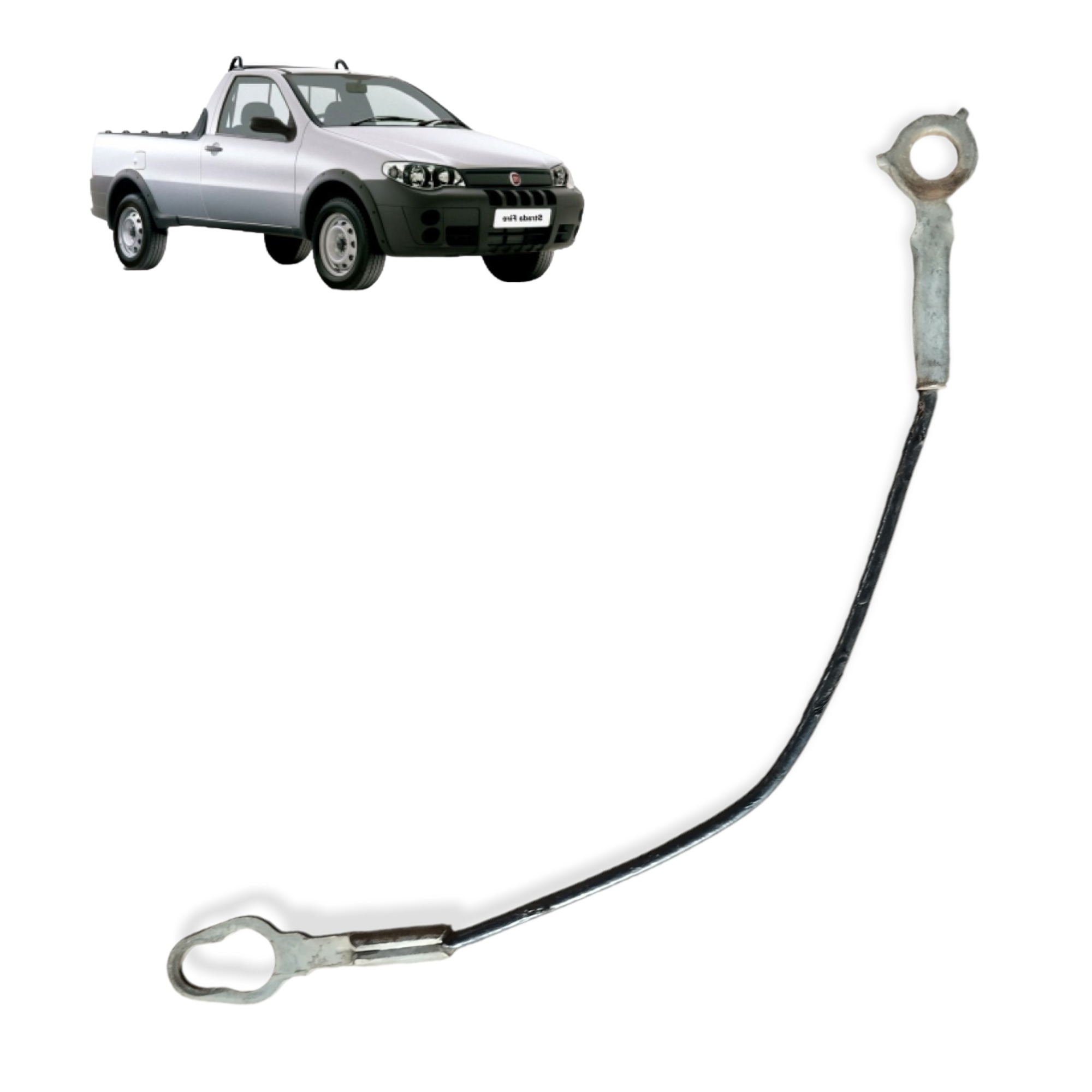 Cabo Aço Tampa Traseira Direita Fiat Strada 2008 A 2012