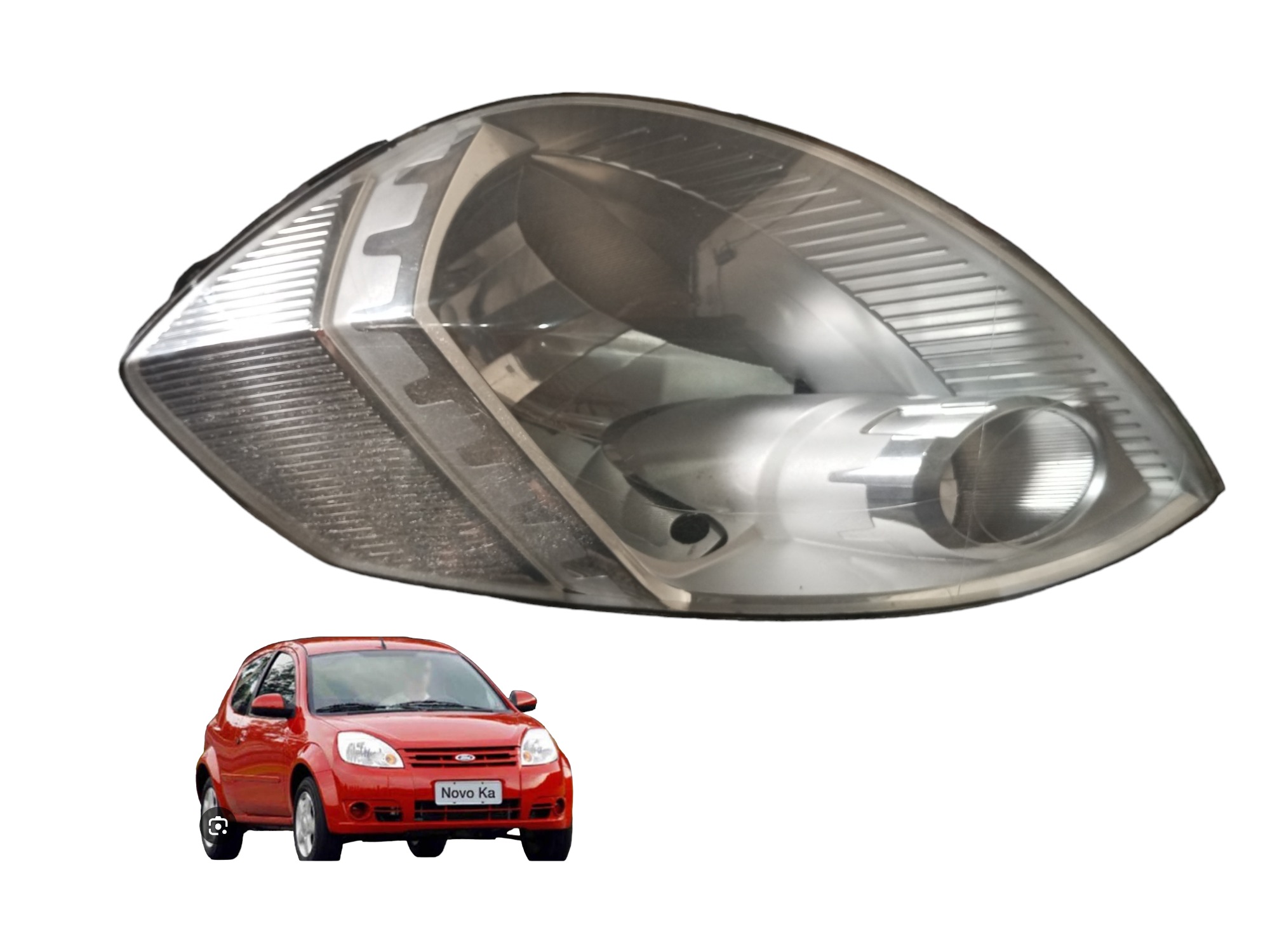 Farol Esquerdo Cromado  Ford Ka 1.0 2008 2012 7s5513005ab 1