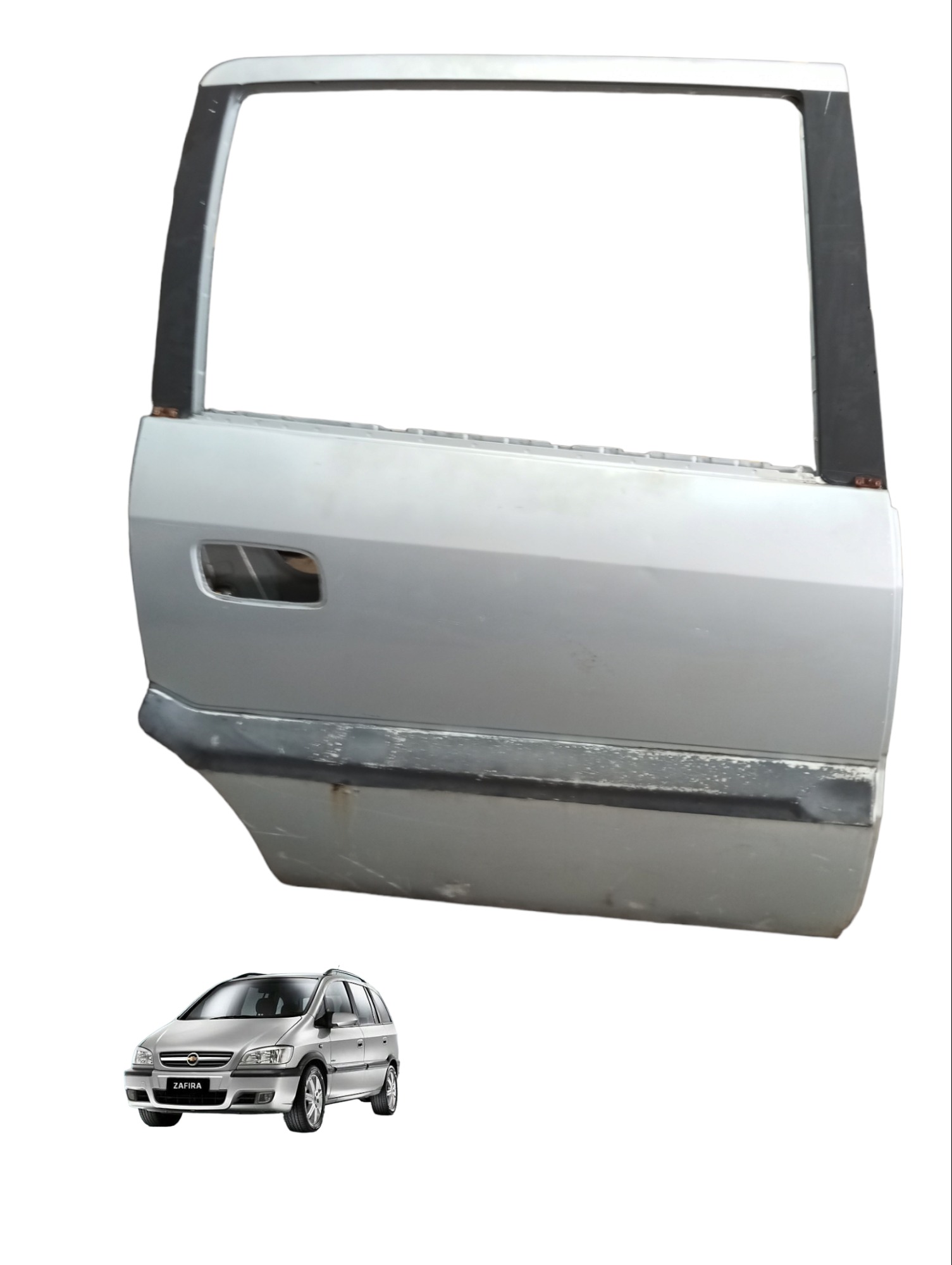 Porta Traseira Direita Gm Zafira 2.0 2007 2008 2009 2010 Traseira Direito Cinza 1