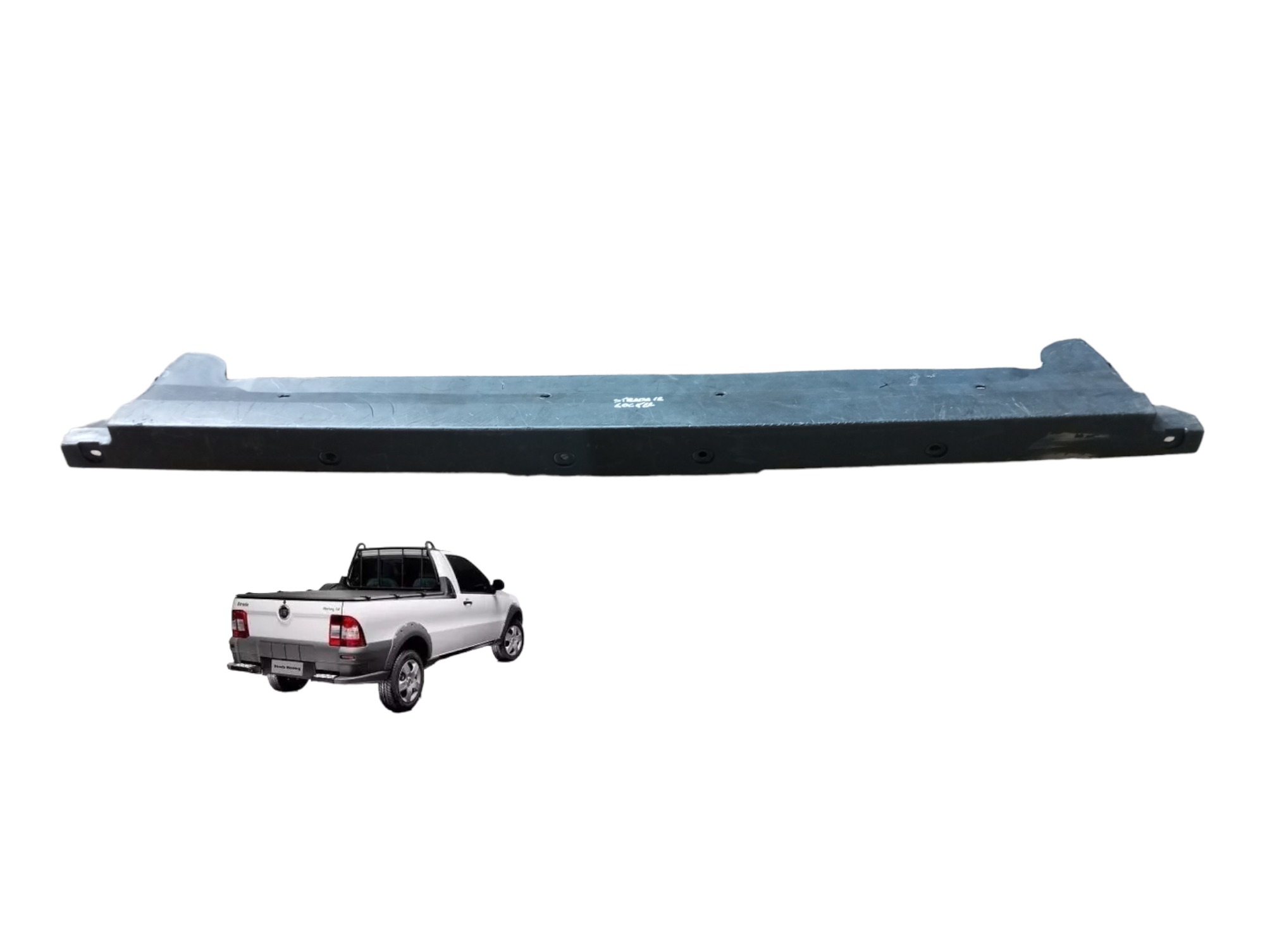 Moldura Superior Tampa Traseira Fiat Strada 2008 2009 2010 1
