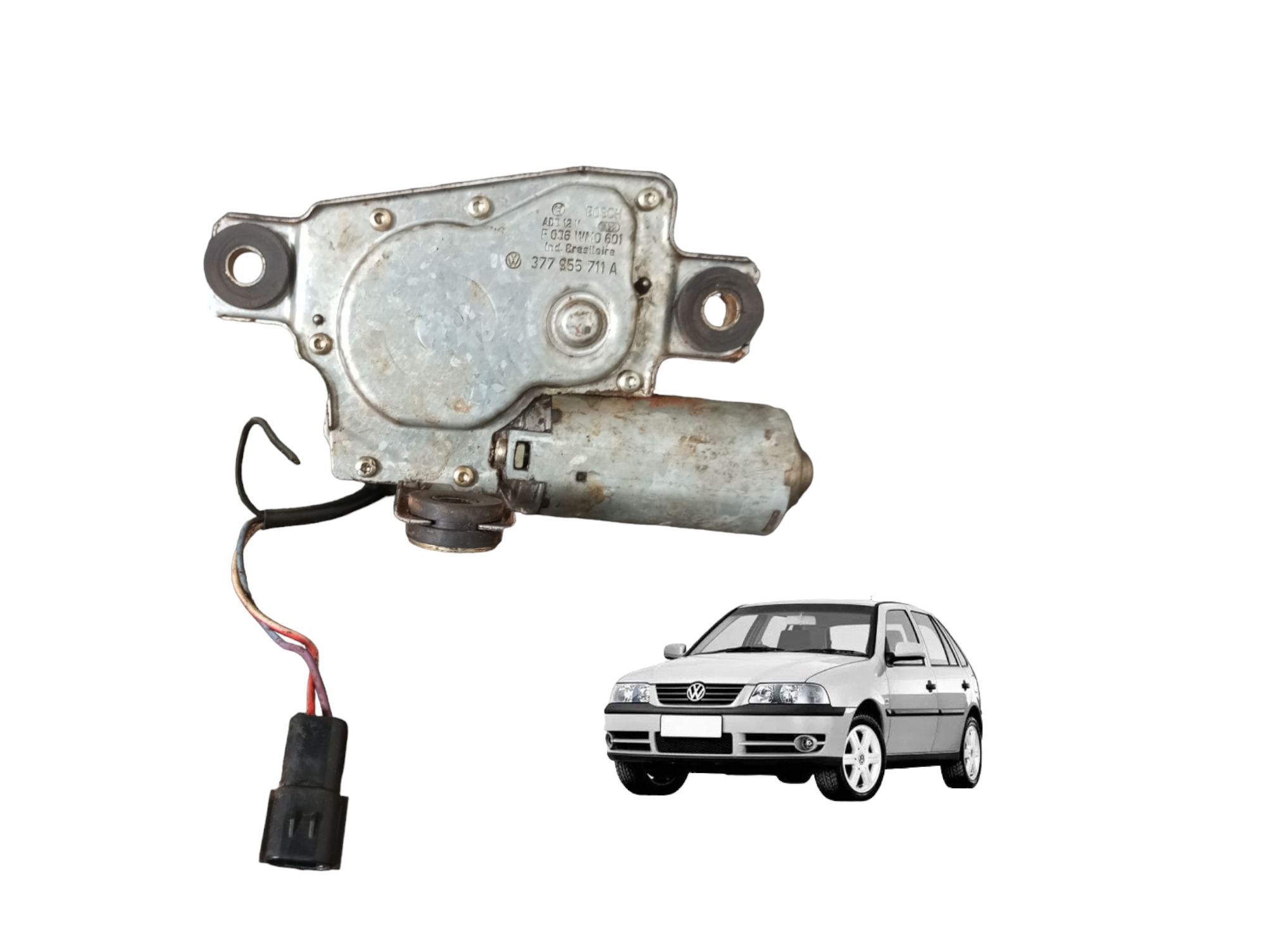 Motor Limpador Vidro Traseiro Vw Gol G3 1.0 2000 377855711a 1