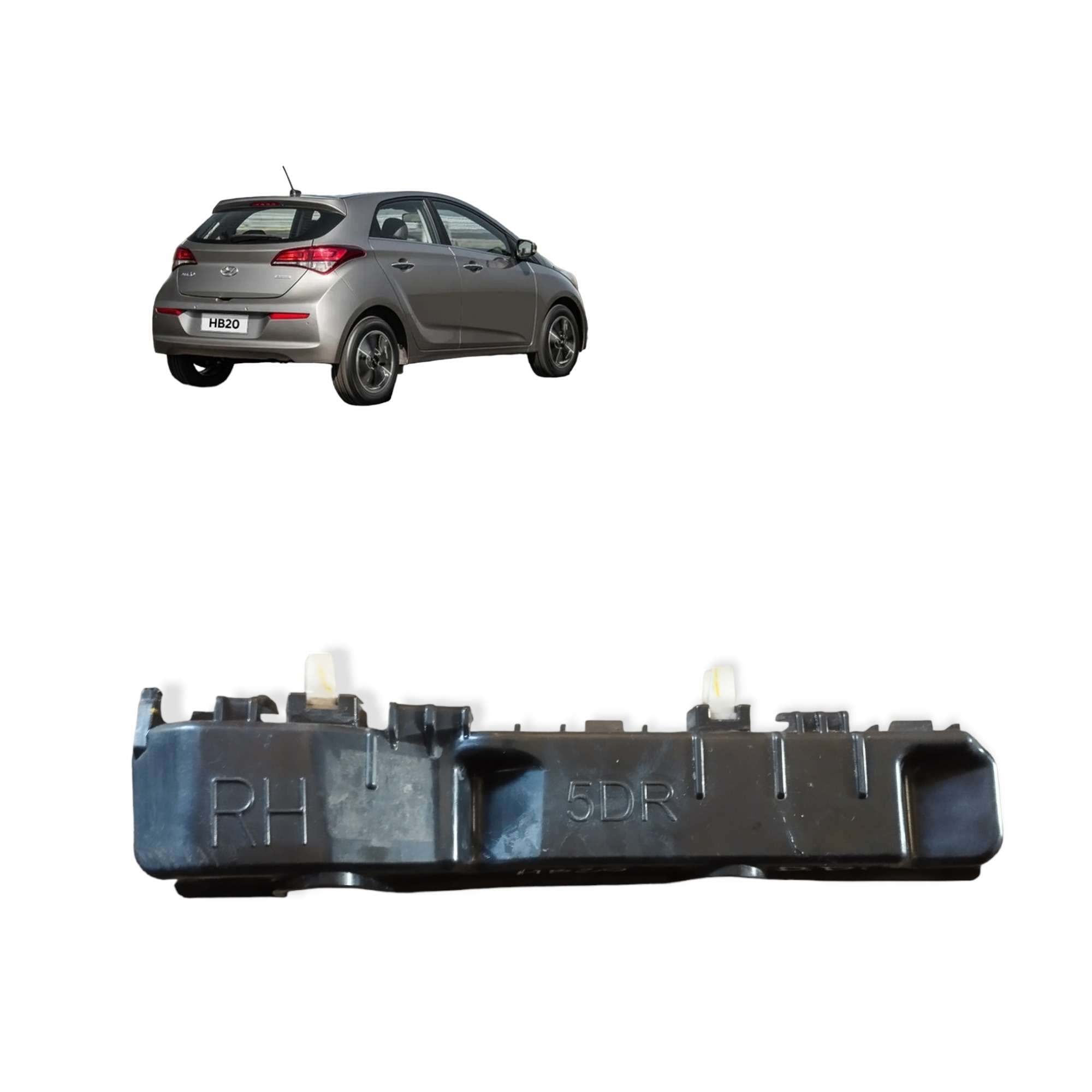 Guia Para-choque Dianteiro Direito Hyundai Hb20 2016 A 2019 1