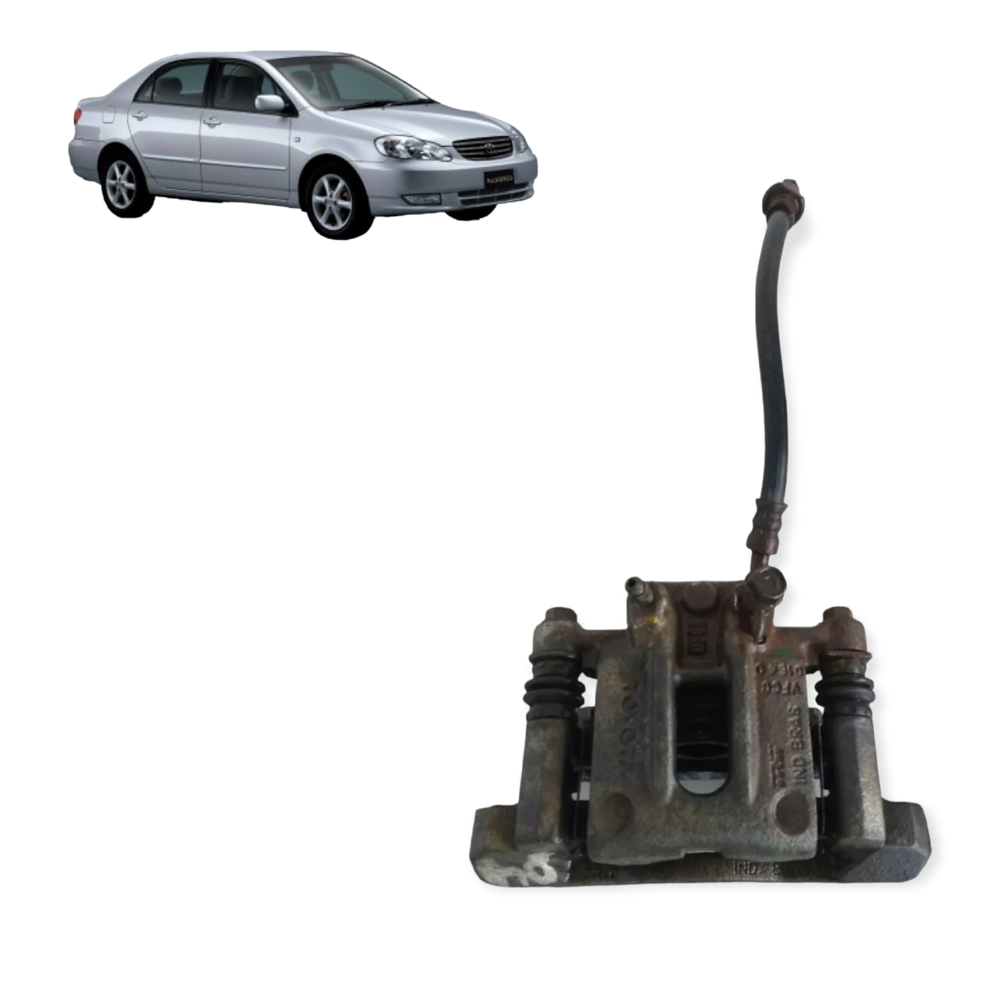 Pinça Freio Traseira Direita Toyota Corolla 1.8 2005 A 2006 1