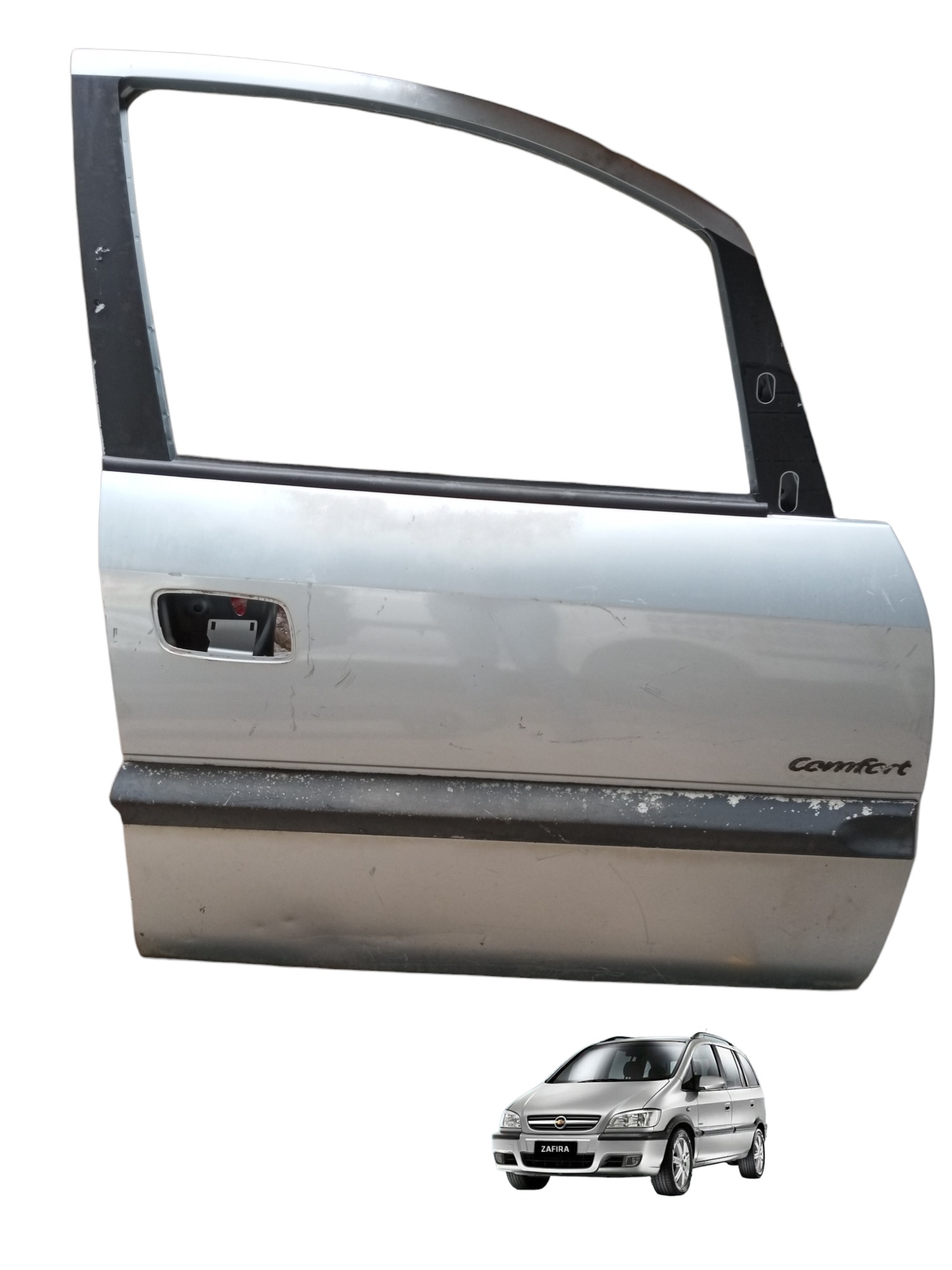 Porta Dianteira Direita Chevrolet Zafira 2.0 2007/2011 Dianteira Direito Cinza 1