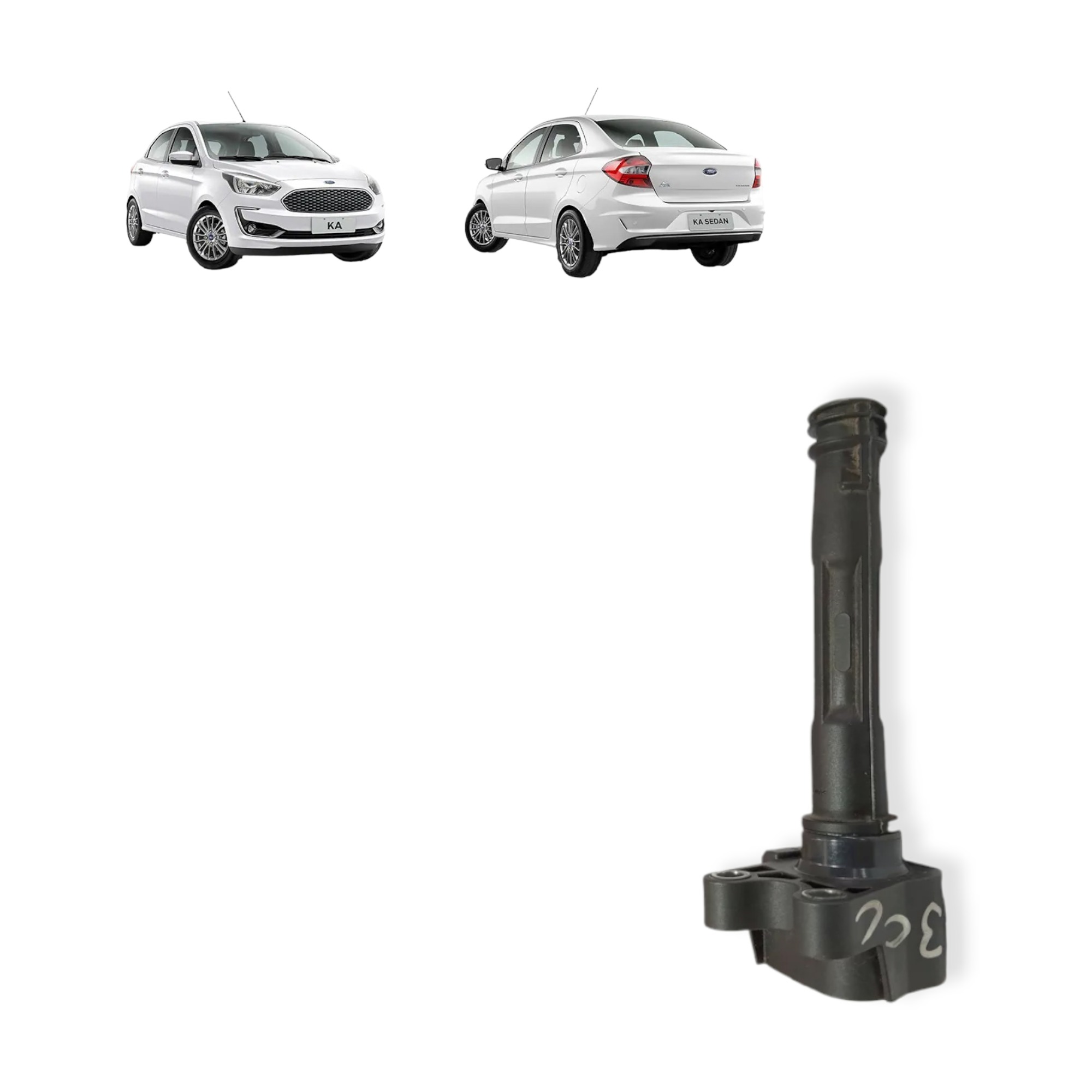 Bobina Ignição Ford Ka 1.0 3cc 2016 2017 2018 2019 2020 21