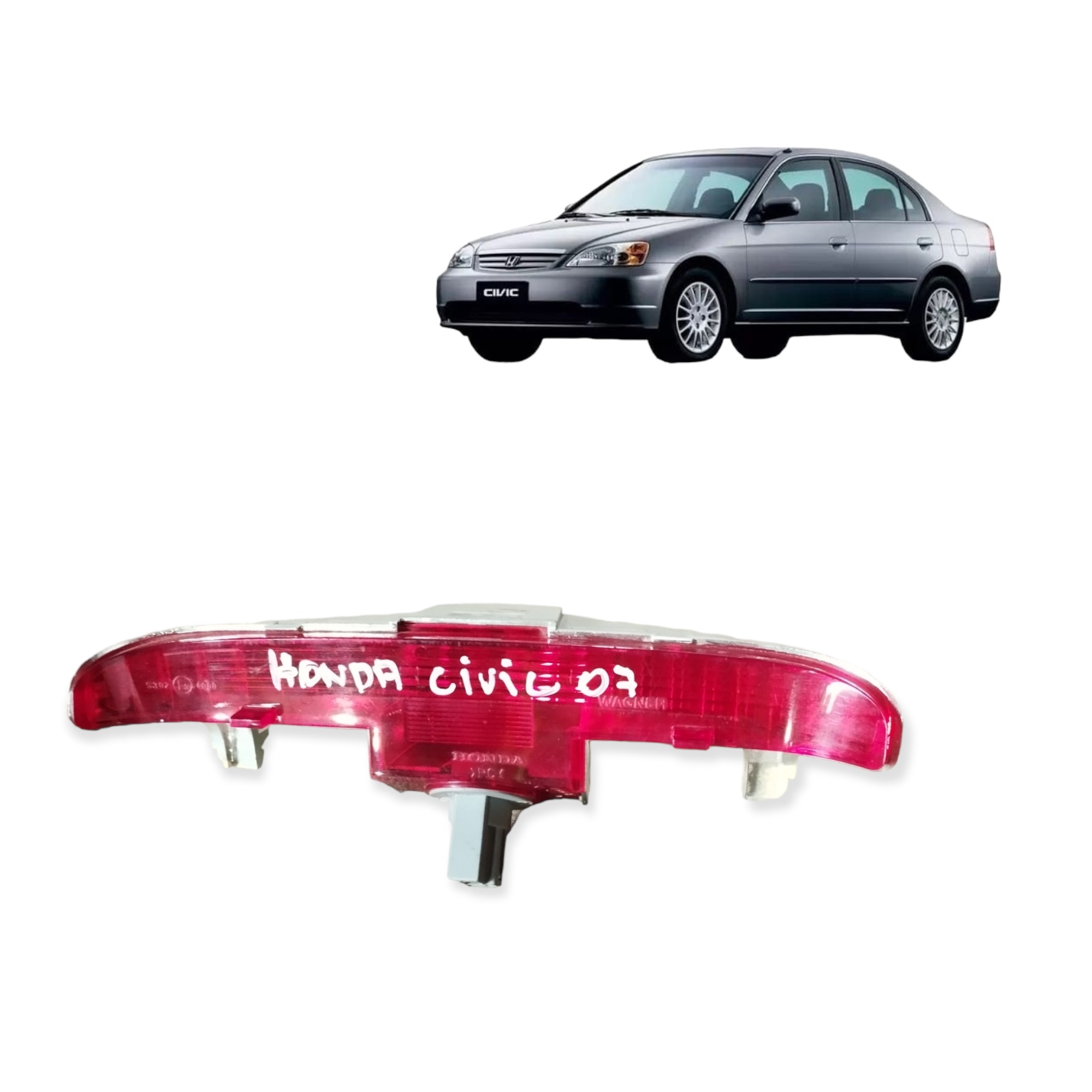 Break Light Luz De Freio Honda Civic 2001 2002 2003 2007