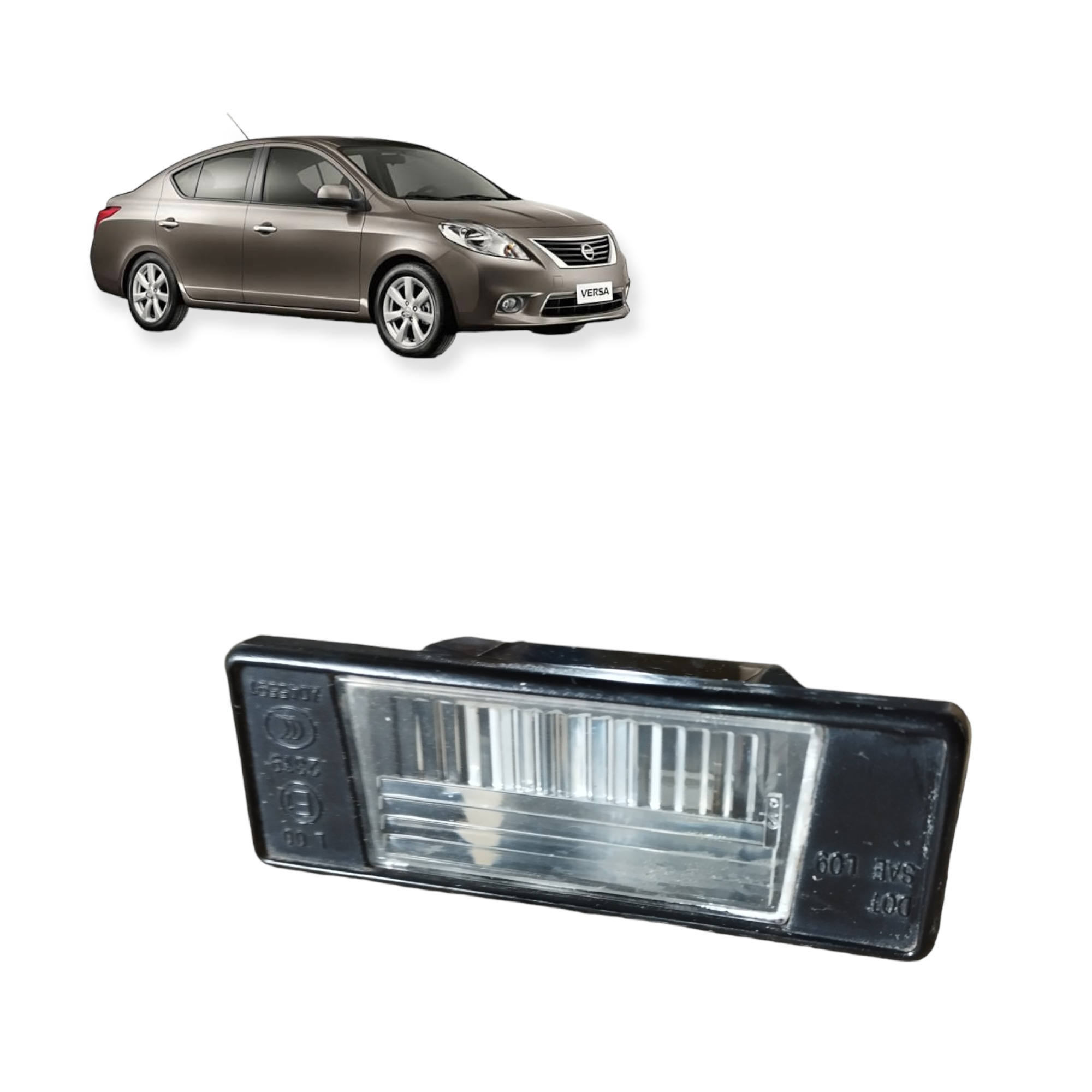 Luz De Placa Traseira Nissan Versa 2016 2017 2018 2019 1