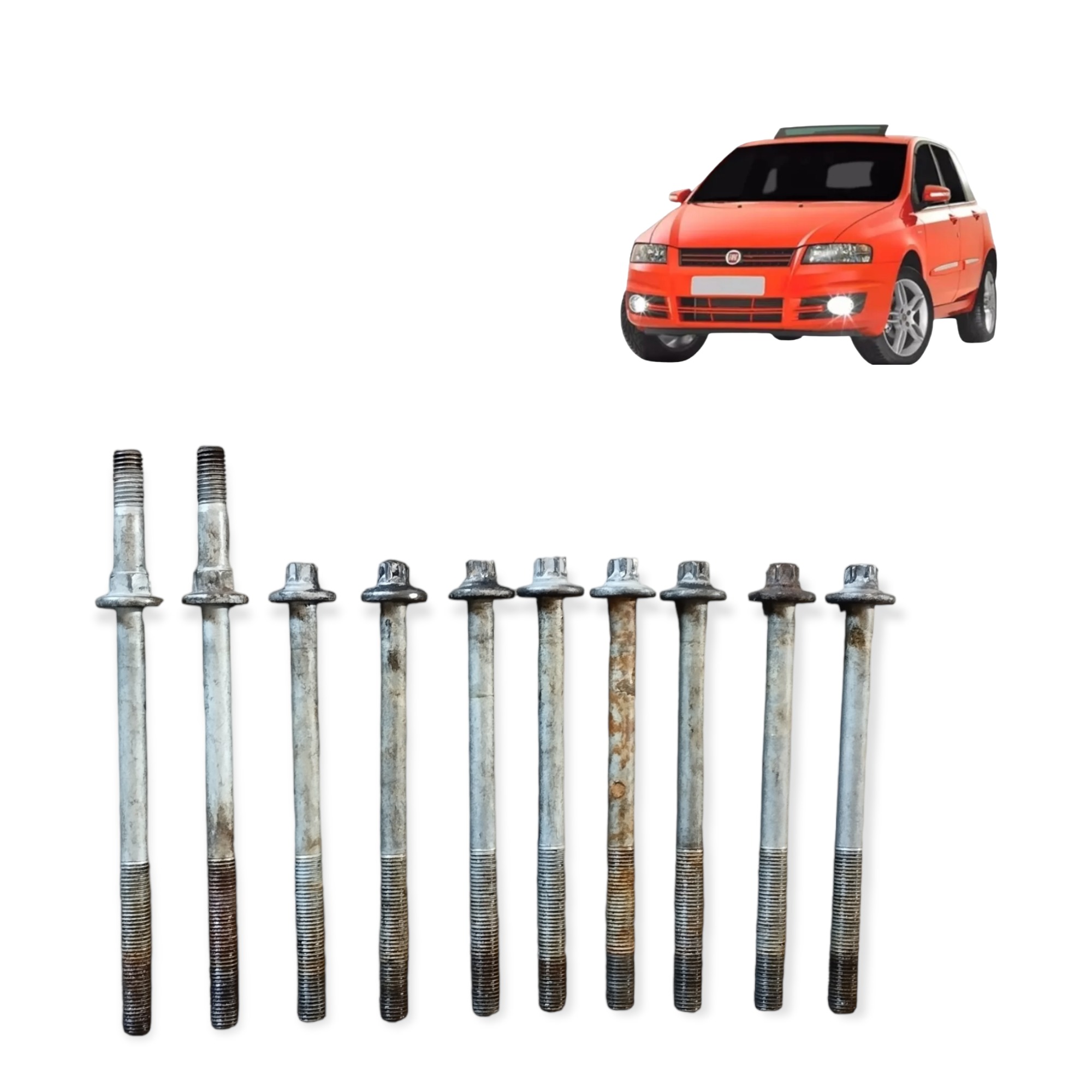 Jogo Parafuso Cabeçote Fiat Stilo 1.8 8v Flex 2007 A 2011 1