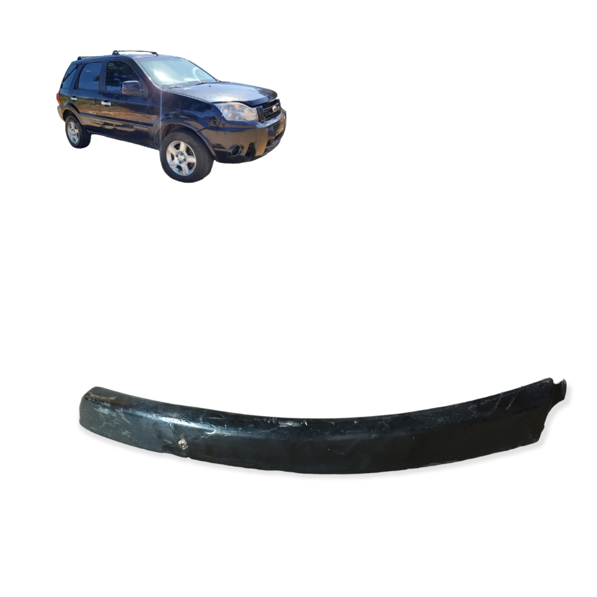 Moldura Para-choque Dianteiro Direito Ecosport 2005 A 2010 Preto 1