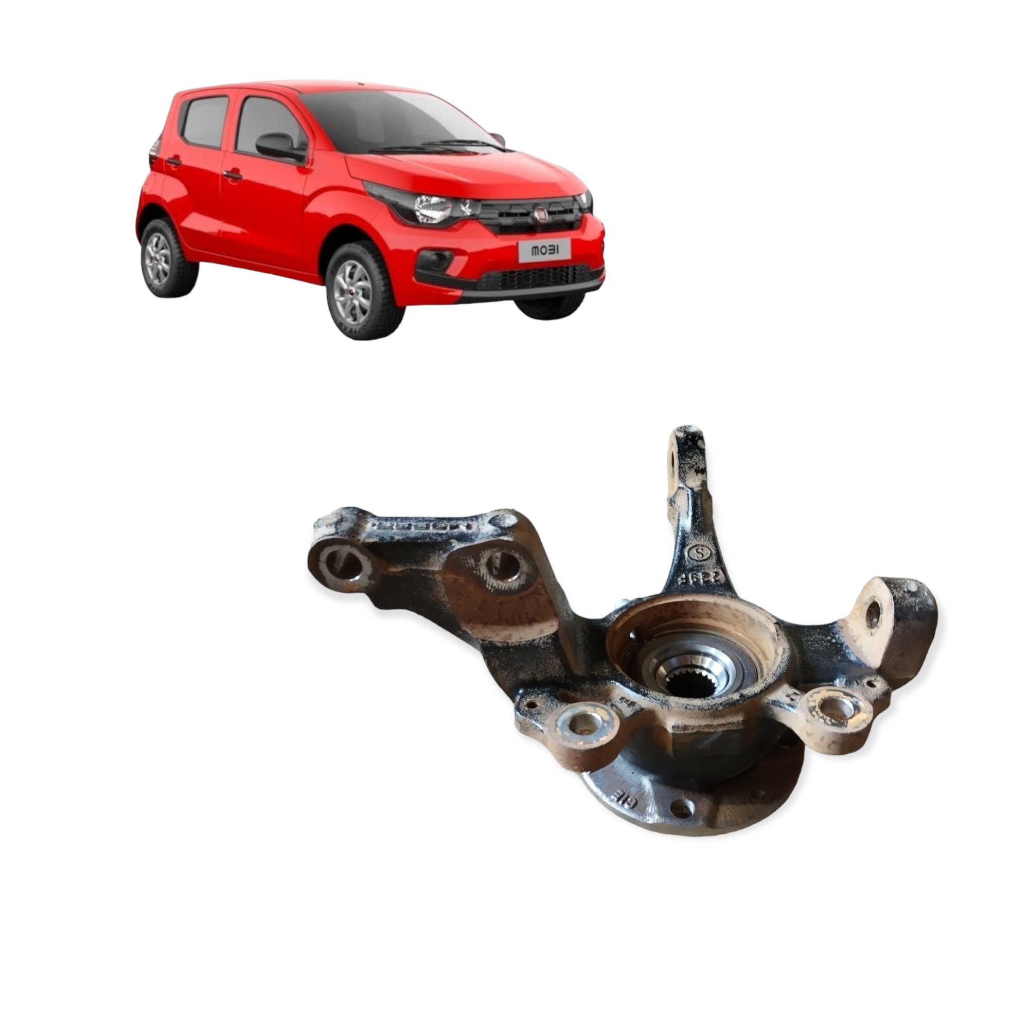 Montante Manga Eixo Dianteiro Direito Fiat Mobi 1.0 2016 22 1