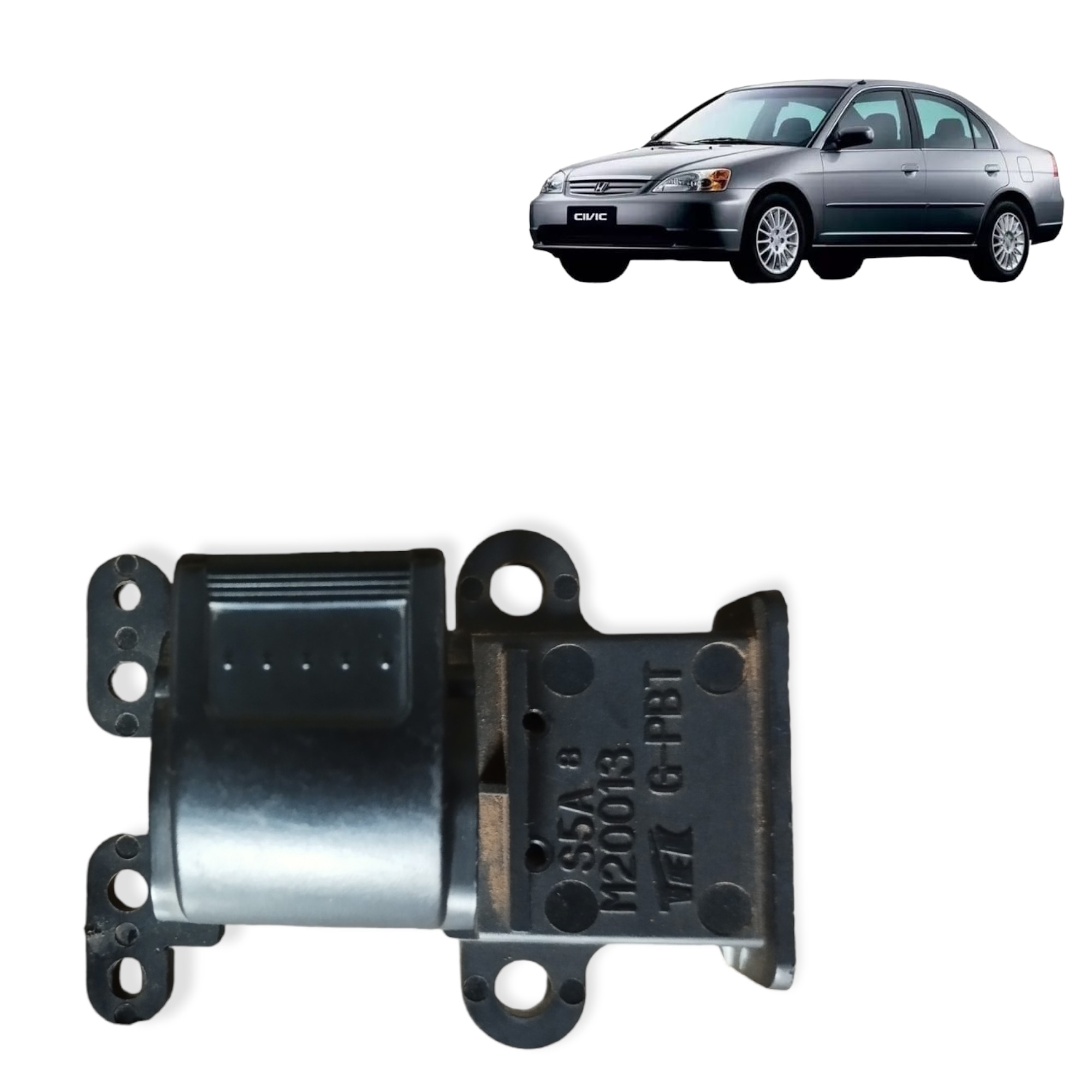 Botao Vidro Elétrico Traseiro Esquerdo Civic 2001 A 2006
