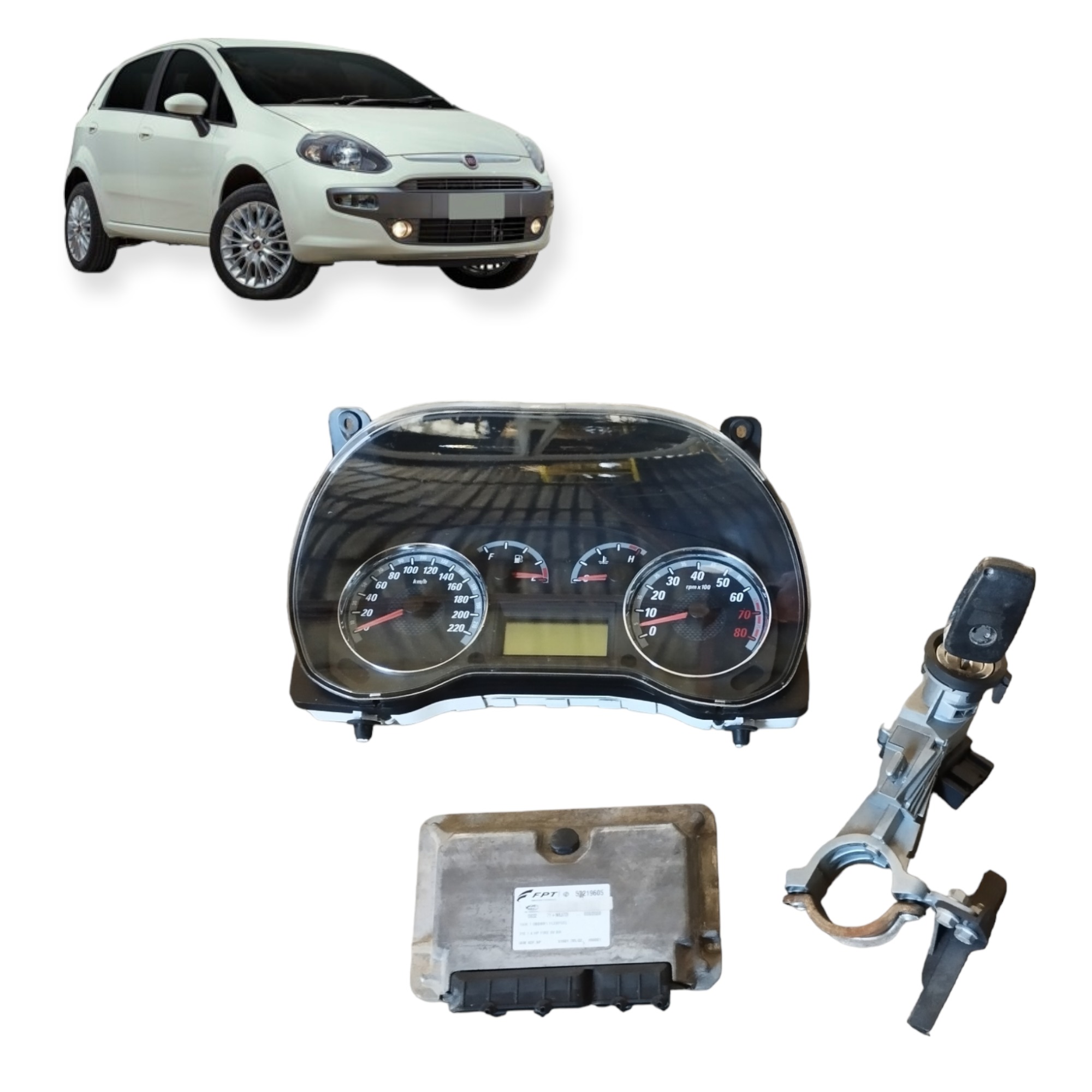 Kit Code Fiat Punto Elx 1.4 Flex 2008 2009 2010 2011 2012 1