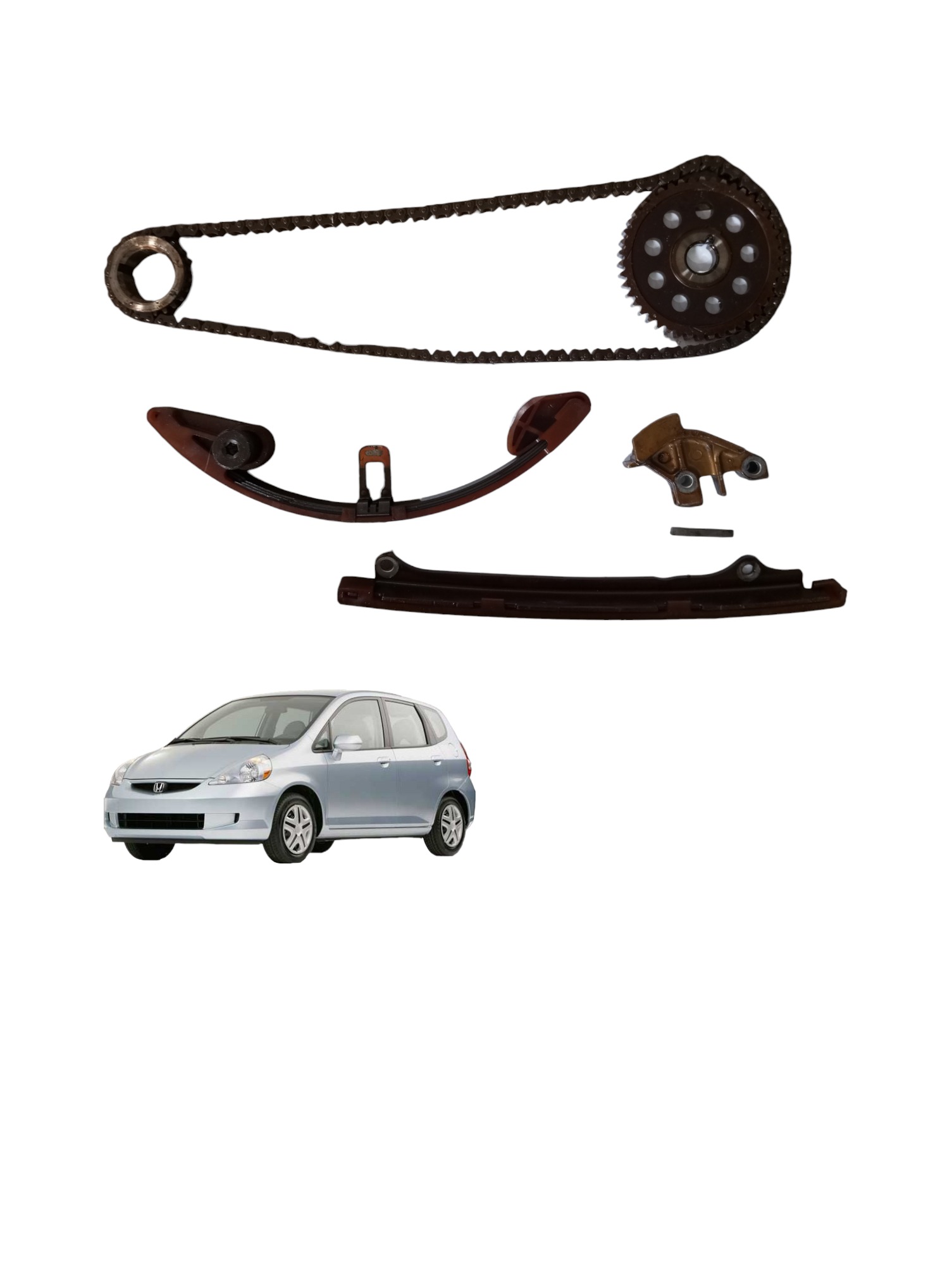 Kit Corrente Comando Honda Fit 1.5 Automático  2004 2007 1