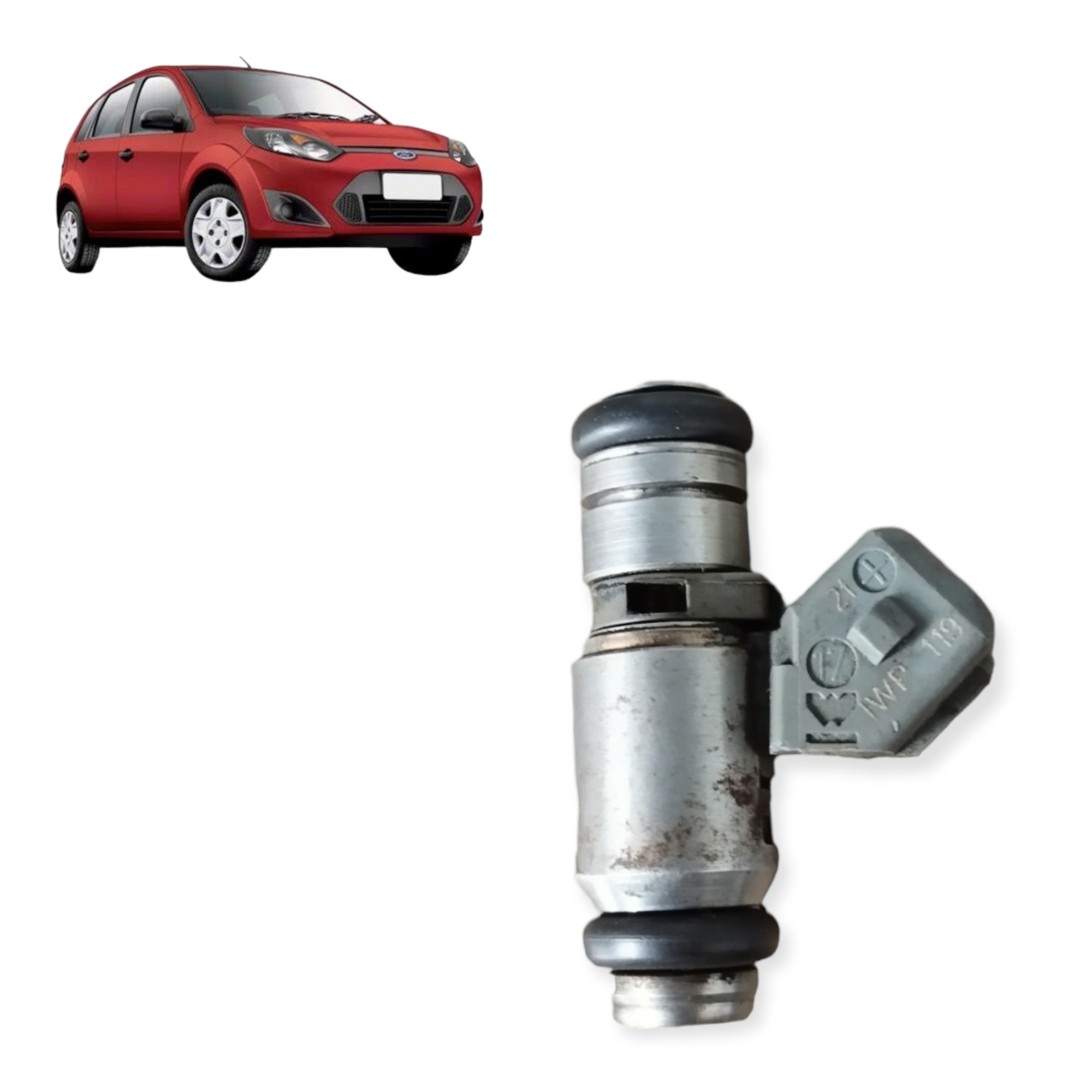 Bico Injetor Ford Fiesta 1.0 1.3 Flex 2004 A 2008 Iwp119