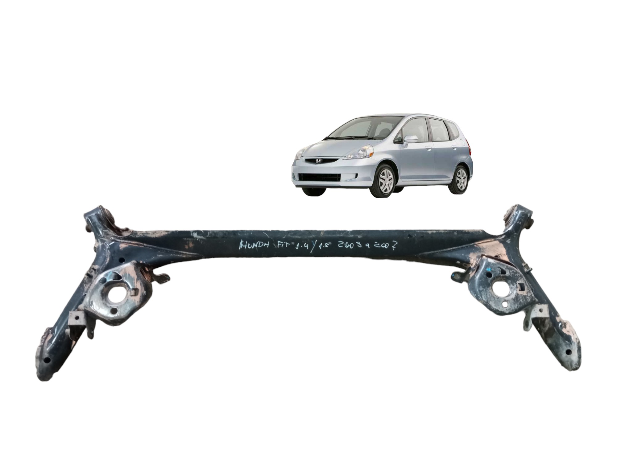 Eixo Traseiro Honda Fit 1.4 1.5 2003 2004 2005 2006 2007