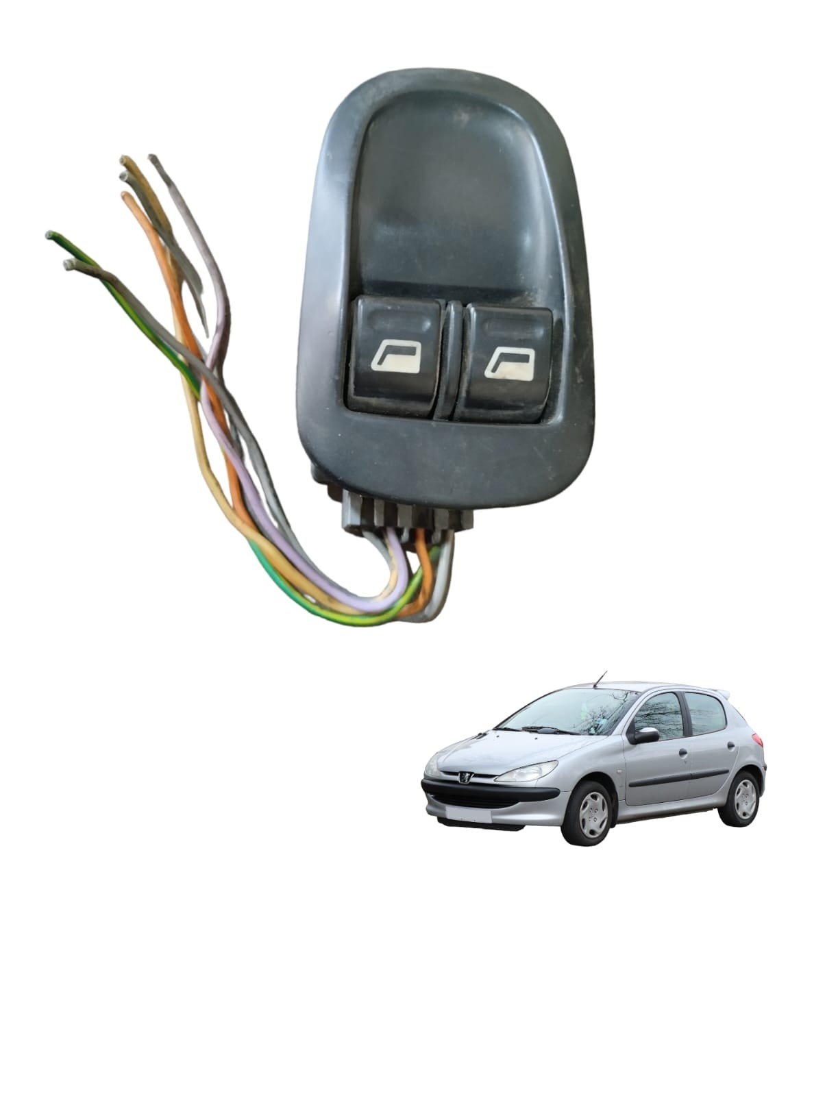 Botão Vidro Elétrico Duplo Peugeot 206 1.0 2013 A 2016