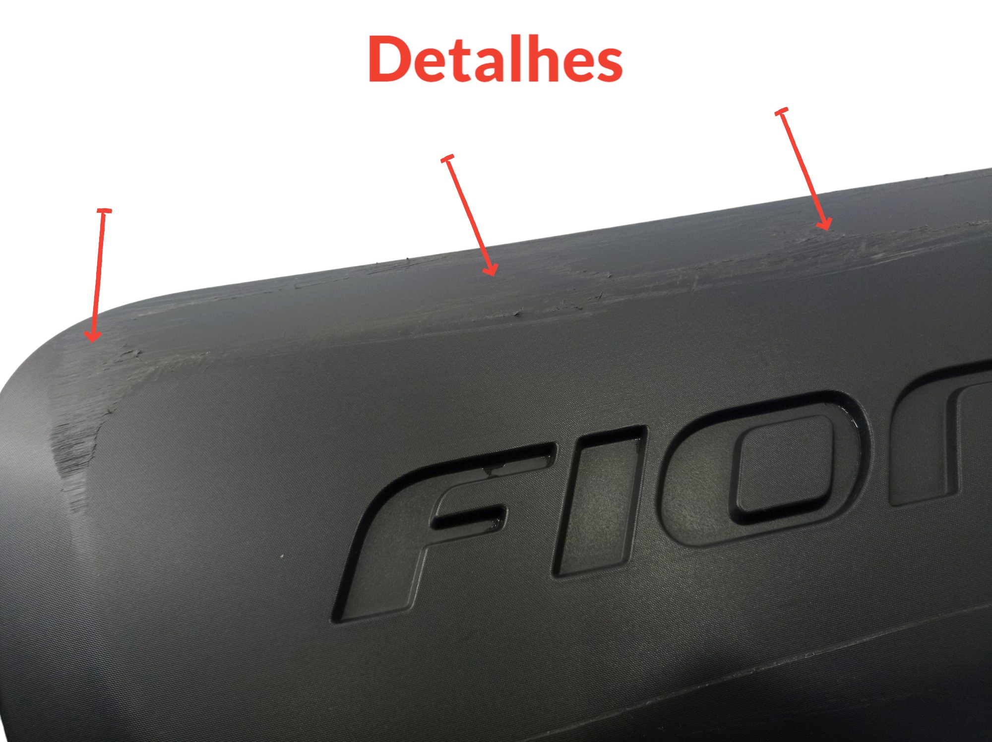 Moldura Friso Lateral Tras Direita Fiat Fiorino 2014 A 2020  Preto 6