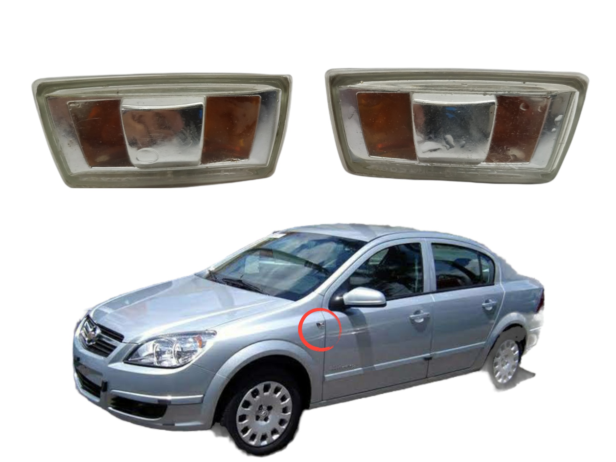 Lanterna Pisca Seta Direita Vectra 2009 Direito Branco 6