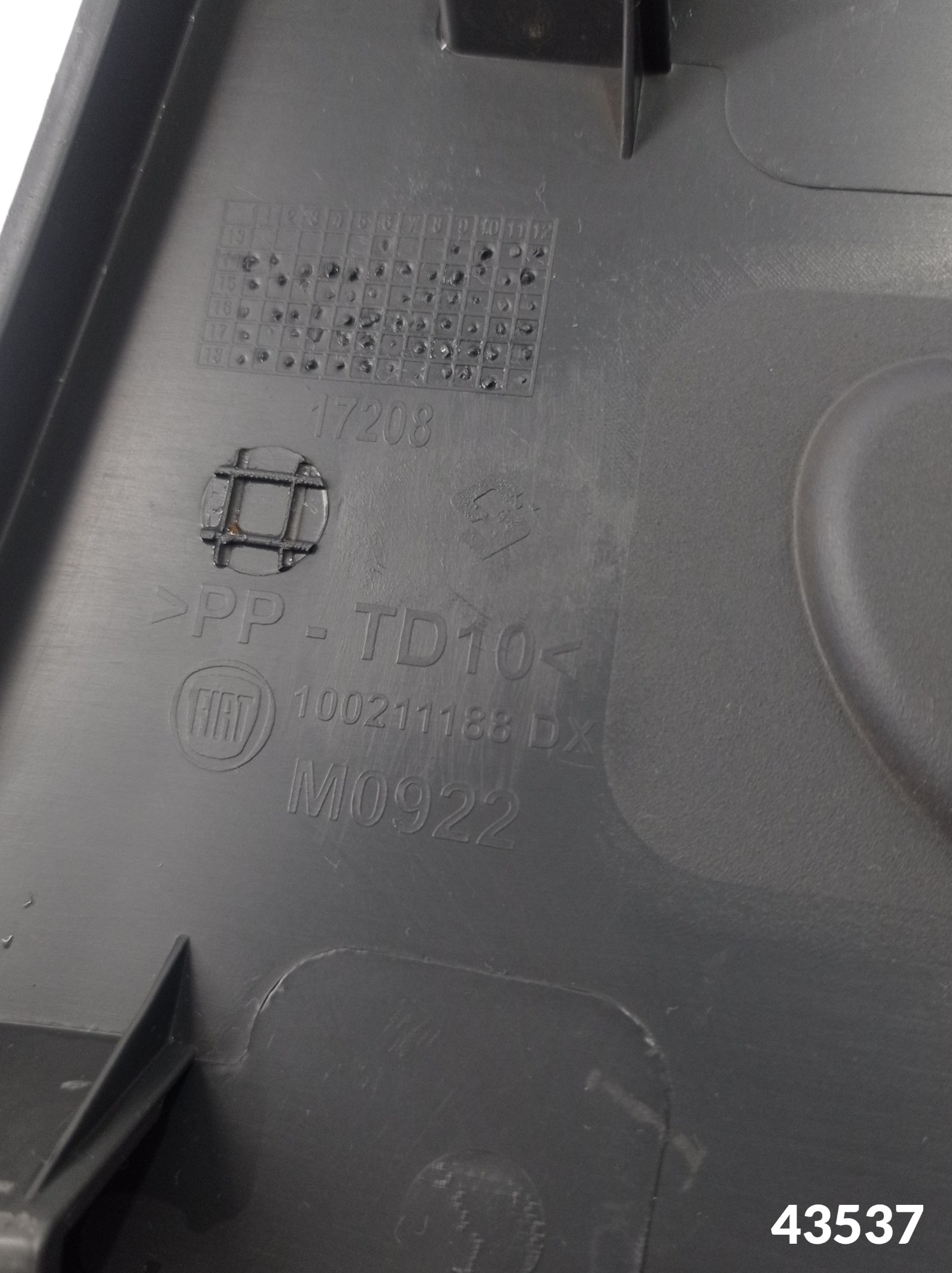 Moldura Friso Lateral Tras Direita Fiat Fiorino 2014 A 2020  Preto 5
