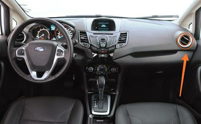 Moldura Do Difusor De Ar Ford Fiesta 2014