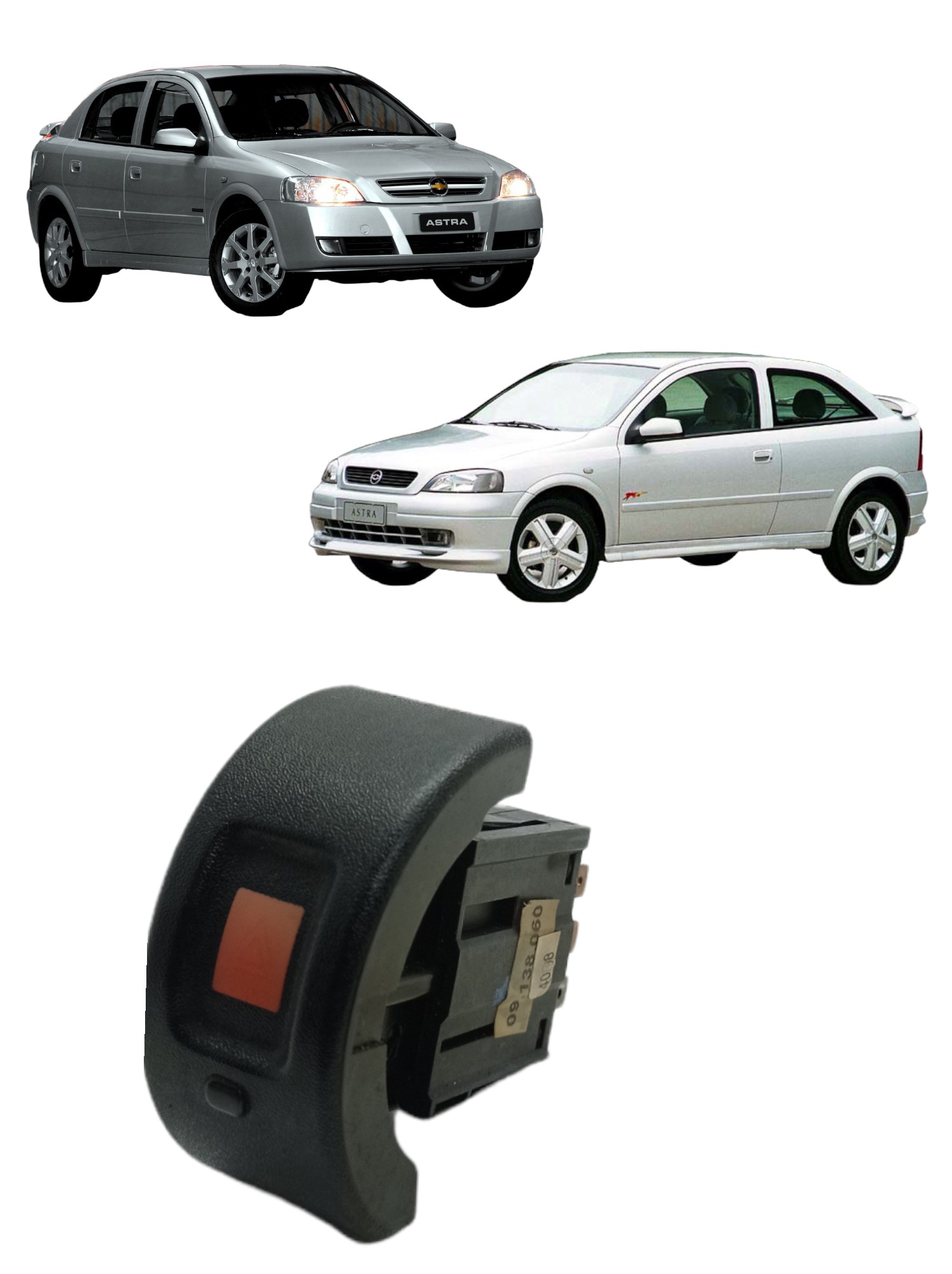 Botão Pisca Alerta Emergência Gm Astra 1999/2012 90565714 6