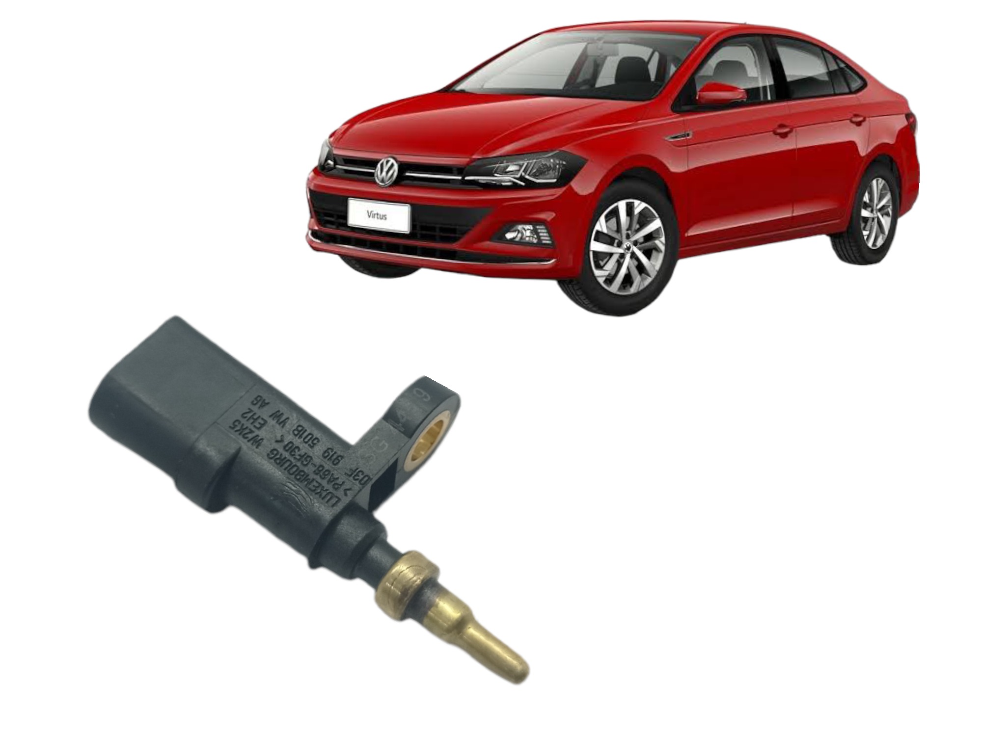 Sensor Temperatura Agua Vw Virtus 1.0 3cc 12v Tsi Aut. 2020 3