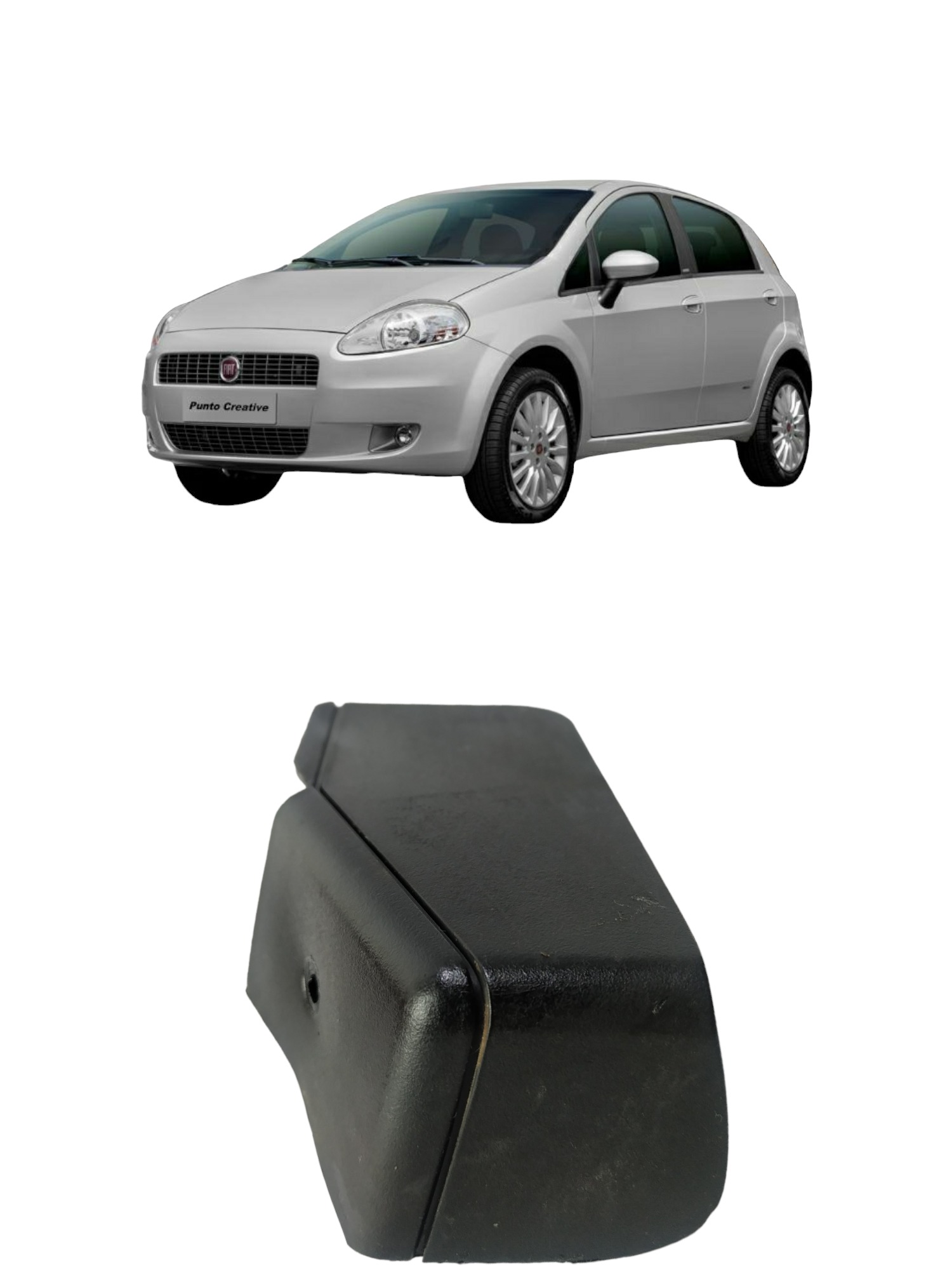 Moldura Trilho Banco Dianteiro Esquerdo Fiat Punto 2008/13 5