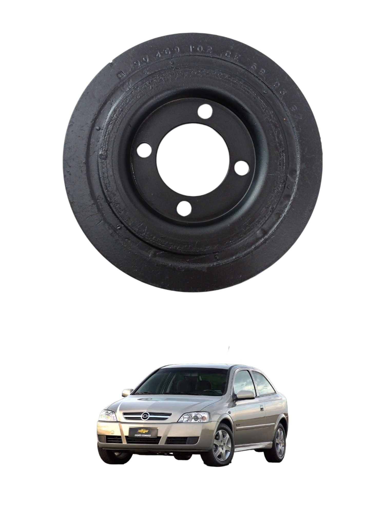 Polia de Virabrequim Chevrolet Astra Ano 1999 a 2012